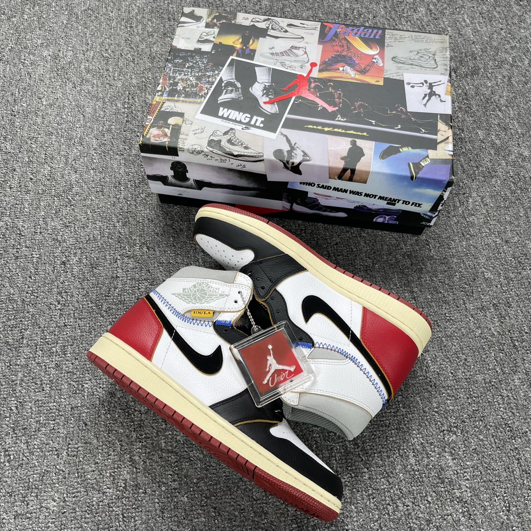 AJ1拼接尺码:36-47.5总裁Y3版出品-UnionxAirJordan1RetroHighPKNR