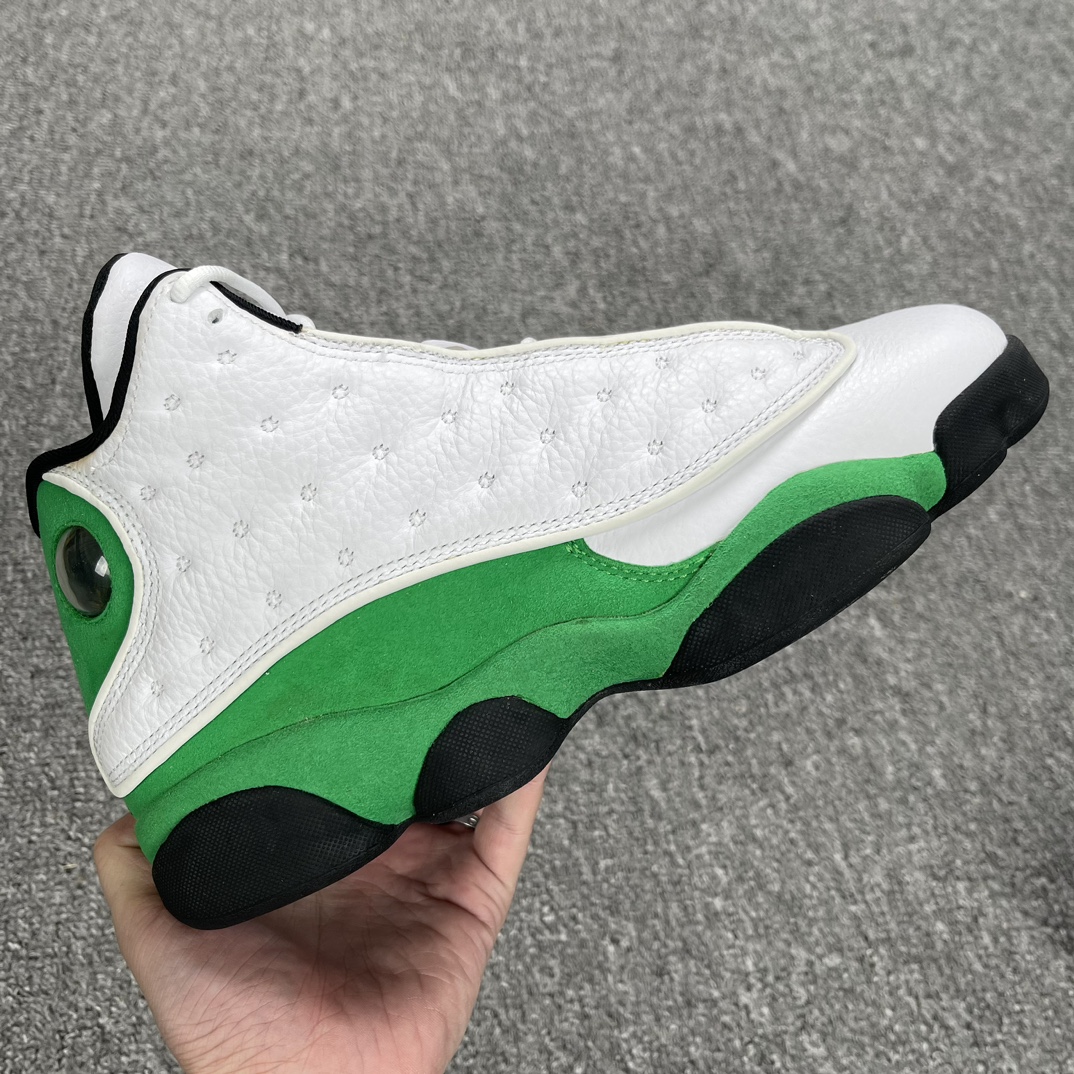 福利套现帮好友抵账套现13代配色东莞顶级工厂AirJordan13白绿配色之前市场300大几的现在低于半