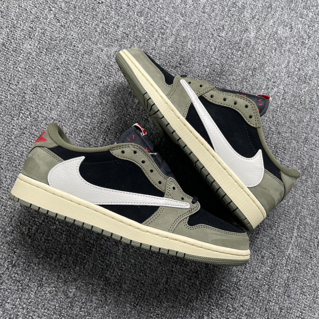 AJlow军绿倒钩尺码:40-47.5纯原-TravisScottxAirJordanAJ1LowOGS