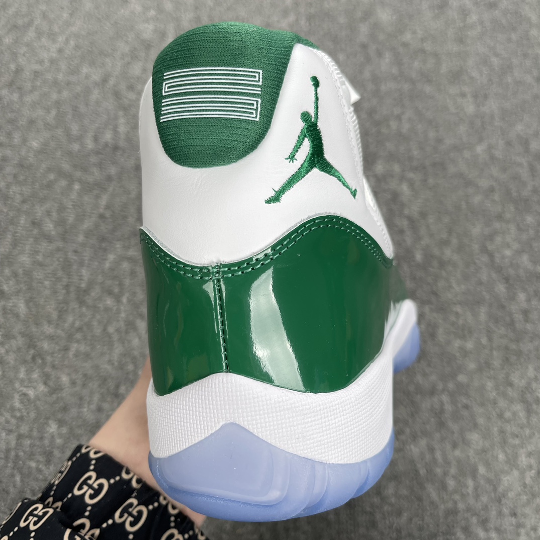 外贸S版AirJordan11白绿全码出货市场新出外贸工厂目前此配色还没上市市场首家出货国外第一波可以冲