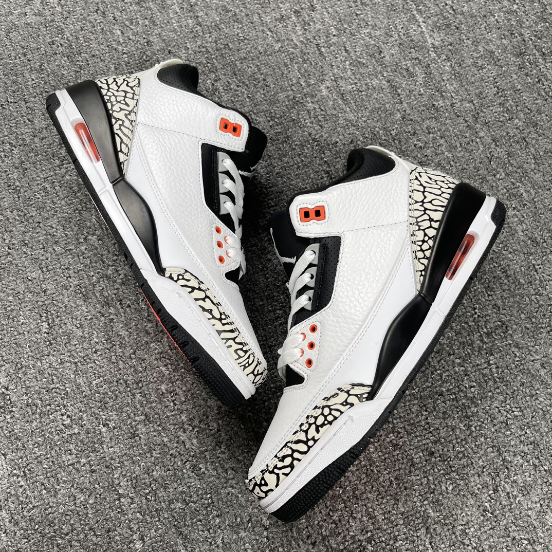 AirJordan3Retro“Infrared23”AJ3乔3黑灰爆裂136064-123尺码36-4