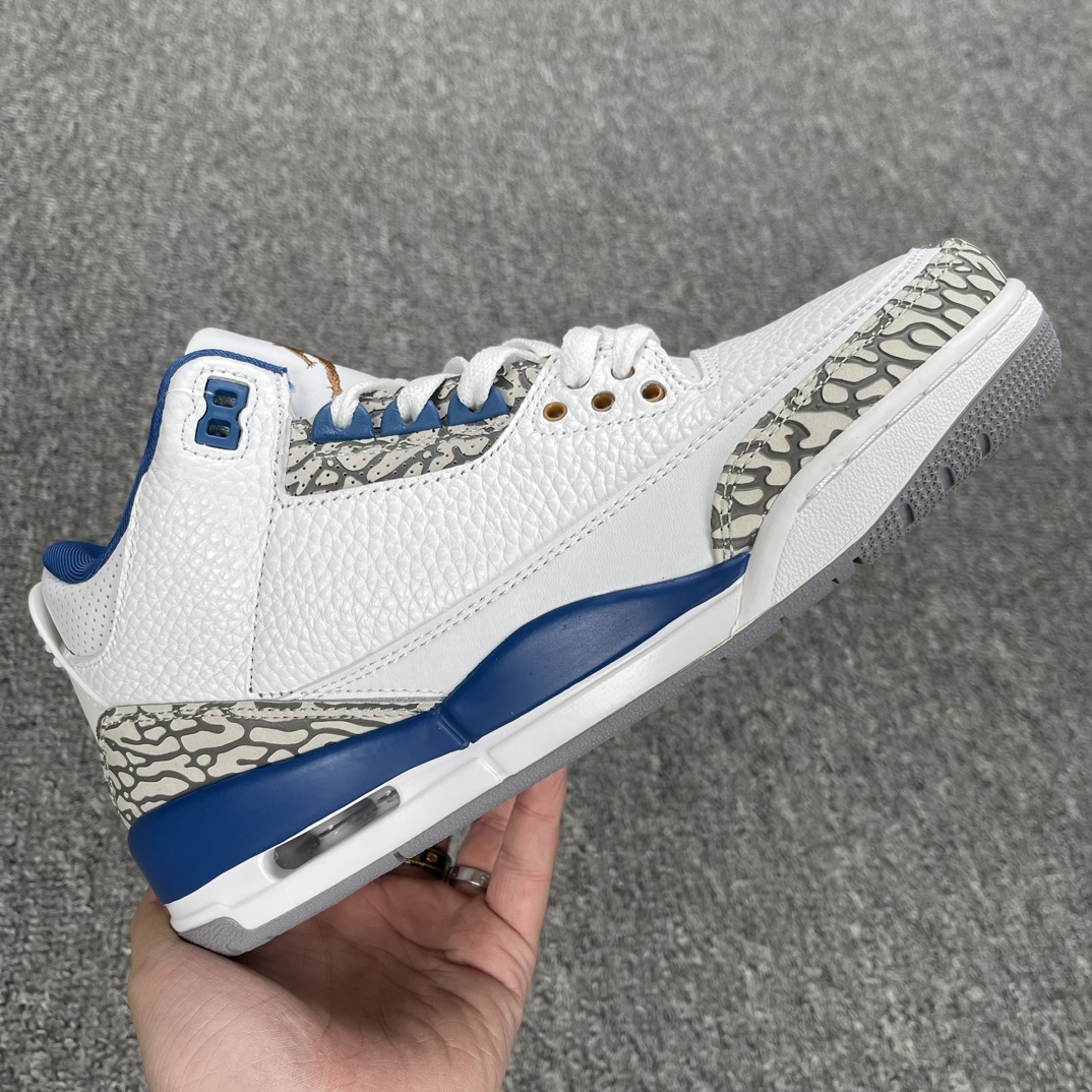 AirJordanRetroAJ3乔3白蓝奇才CT8532-148尺码36-47.5全码开冲