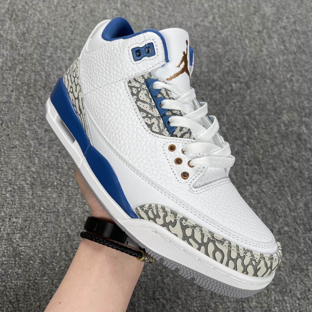 AirJordanRetroAJ3乔3白蓝奇才CT8532-148尺码36-47.5全码开冲