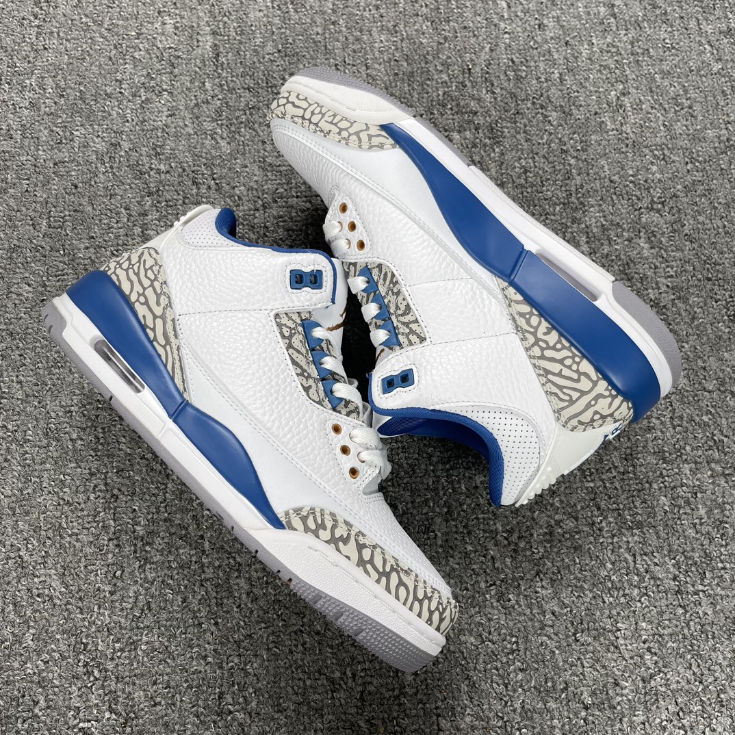 AirJordanRetroAJ3乔3白蓝奇才CT8532-148尺码36-47.5全码开冲