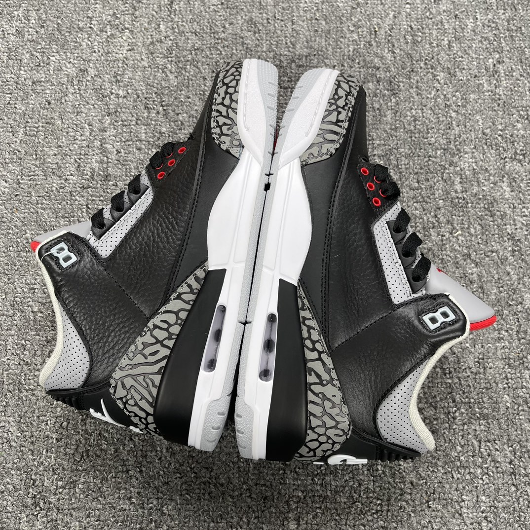 AirJordan3RetroBlackCement2018AJ3乔3复刻黑水泥854262-001尺码