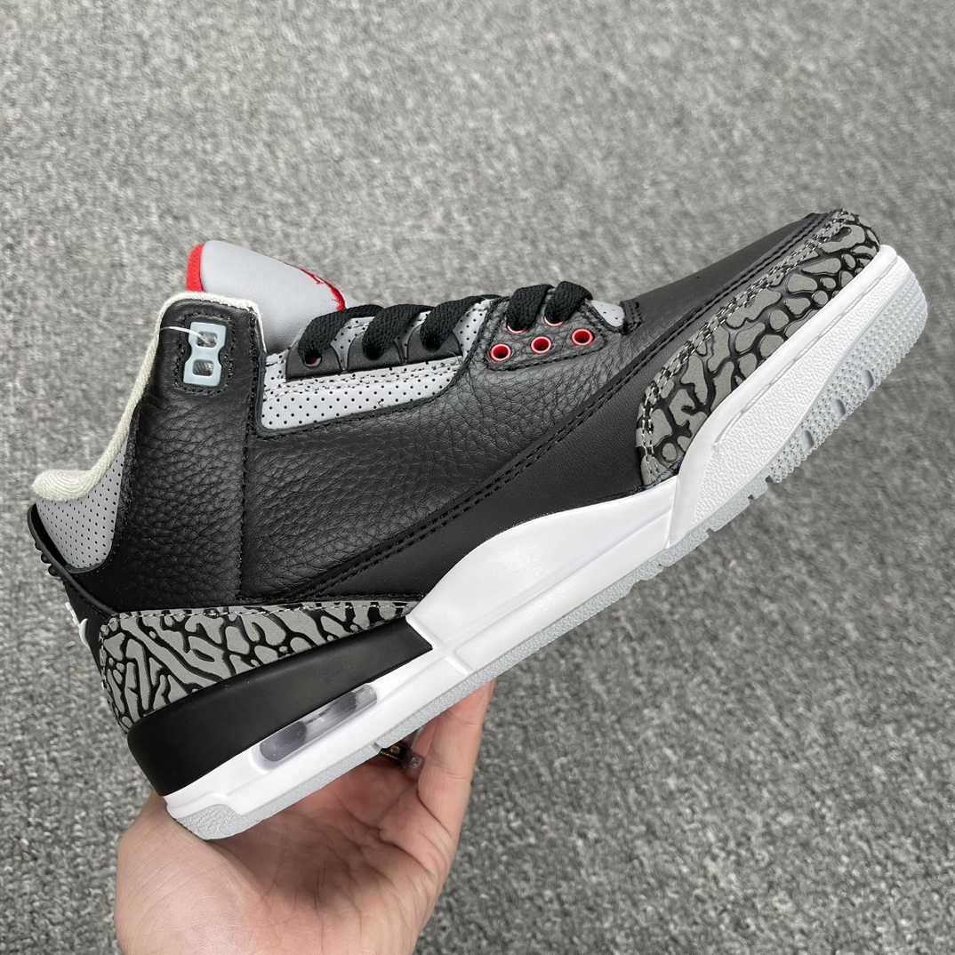 AirJordan3RetroBlackCement2018AJ3乔3复刻黑水泥854262-001尺码