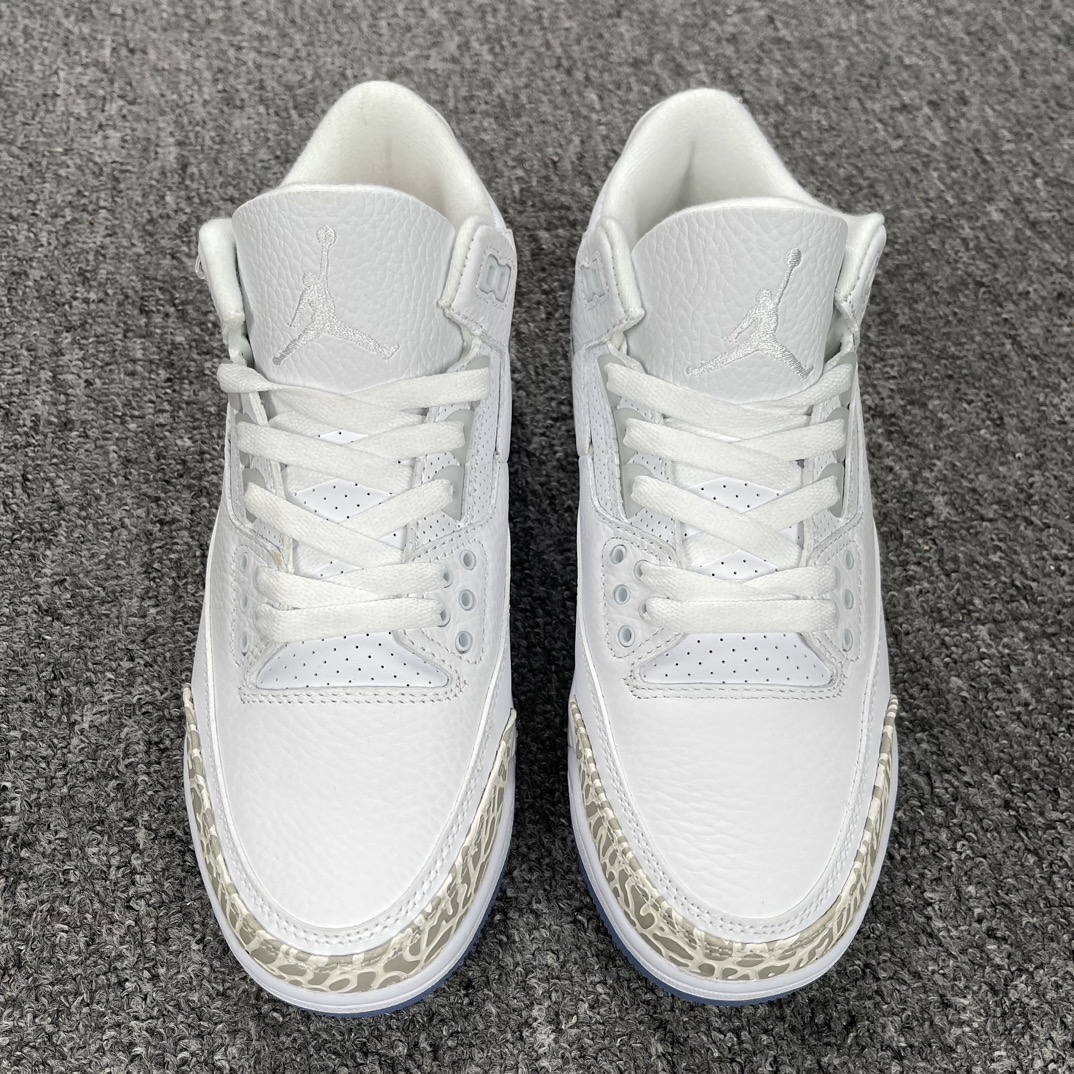 AirJordan“PureMoney”AJ3乔3纯白爆裂136064-111尺码36-47.5全码开冲