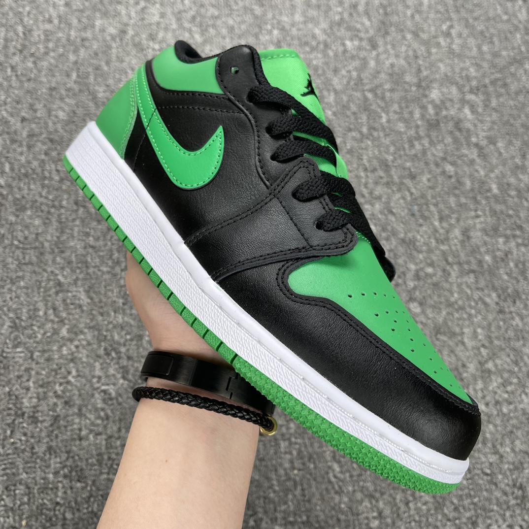 AJLow黑绿尺码39-44.5福利特价-AirJordan1Low“LuckGreen”黑绿55355