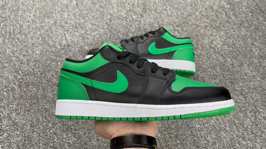 AJLow黑绿尺码39-44.5福利特价-AirJordan1Low“LuckGreen”黑绿55355