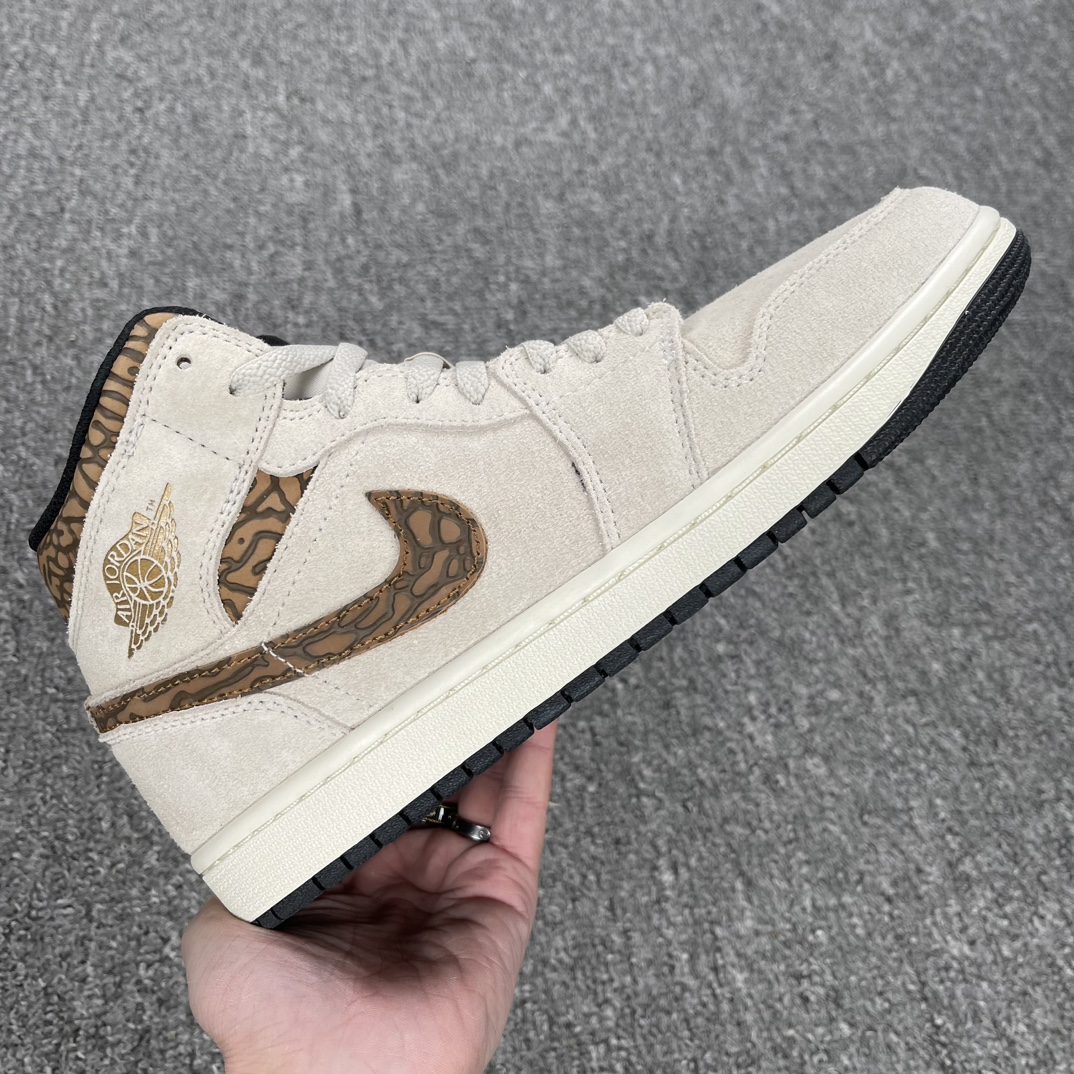 AJMid米灰棕尺码:39-44.5福利特价-AirJordan1Mid米灰棕DZ4129-102