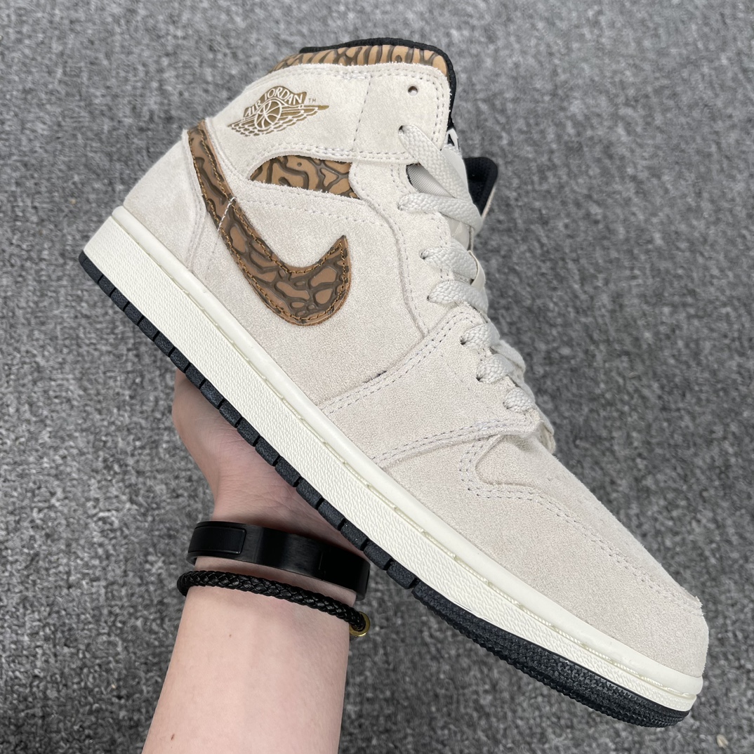 AJMid米灰棕尺码:39-44.5福利特价-AirJordan1Mid米灰棕DZ4129-102