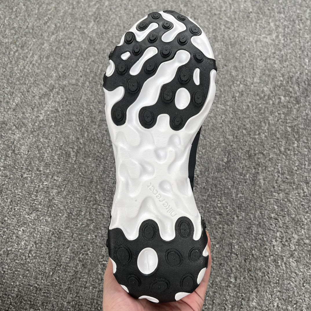 WM版本NikeReactElement87跑步鞋黑白色货号BQ6166-003全新一代真真的跑鞋性价比