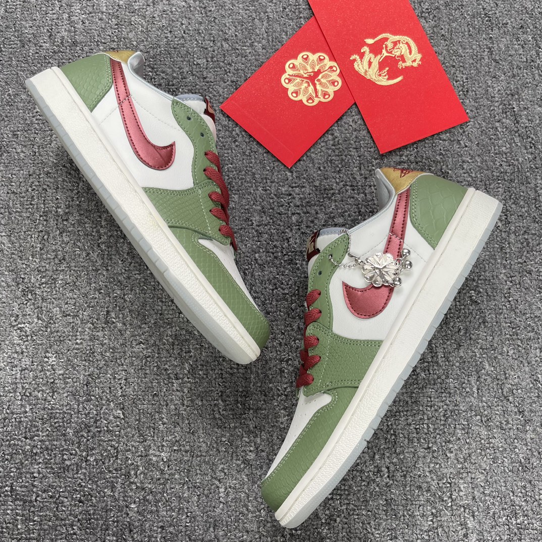 外贸H版低帮系列福利底价AirJordan1龙年限定FN3727-100一清到底直接底价不到平时一半的价