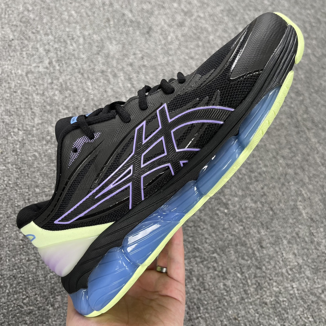 版本亚瑟士Asics-Gel-Quantum360-8代网面舒适日常网布耐磨低帮休闲跑步鞋男款-黑紫货号