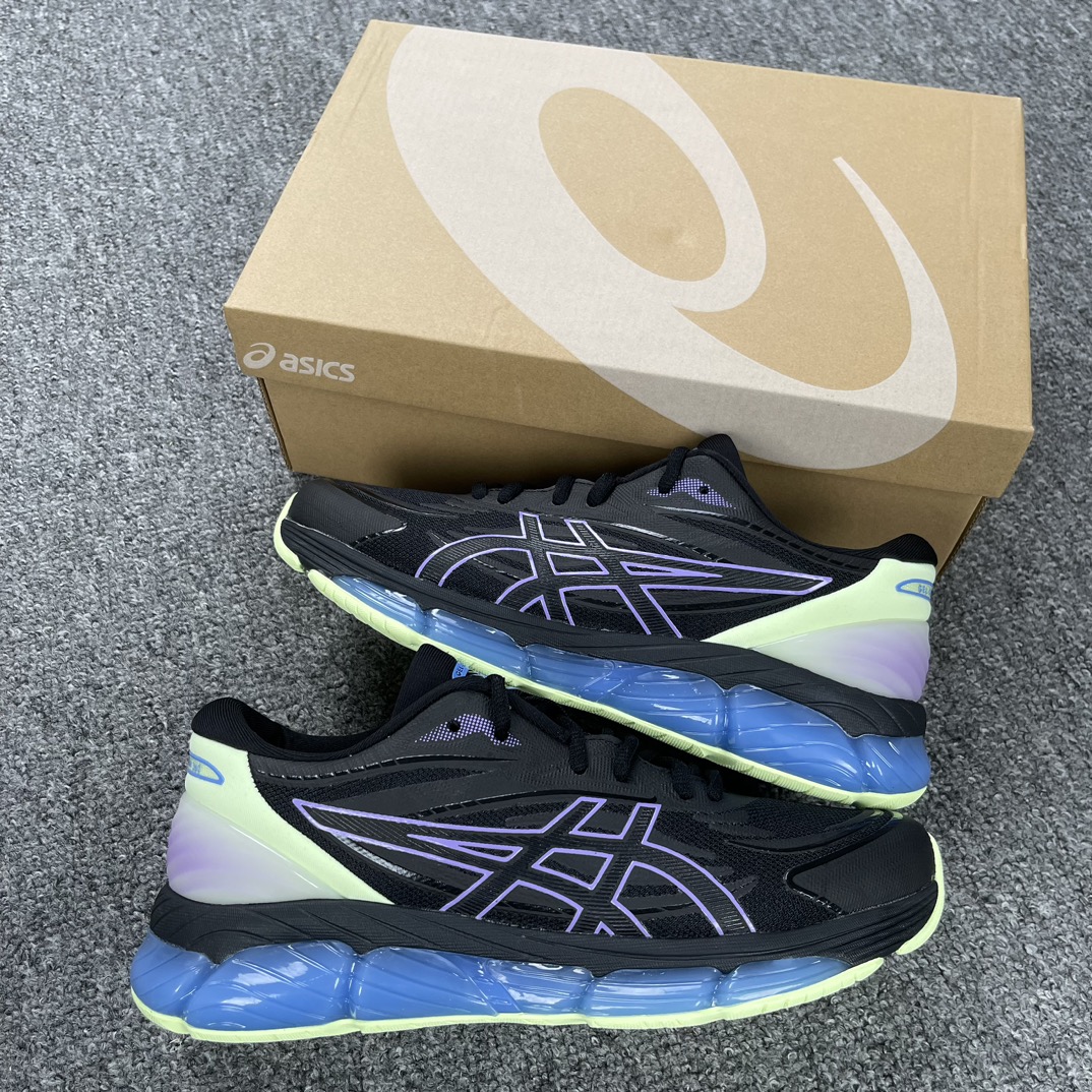 版本亚瑟士Asics-Gel-Quantum360-8代网面舒适日常网布耐磨低帮休闲跑步鞋男款-黑紫货号