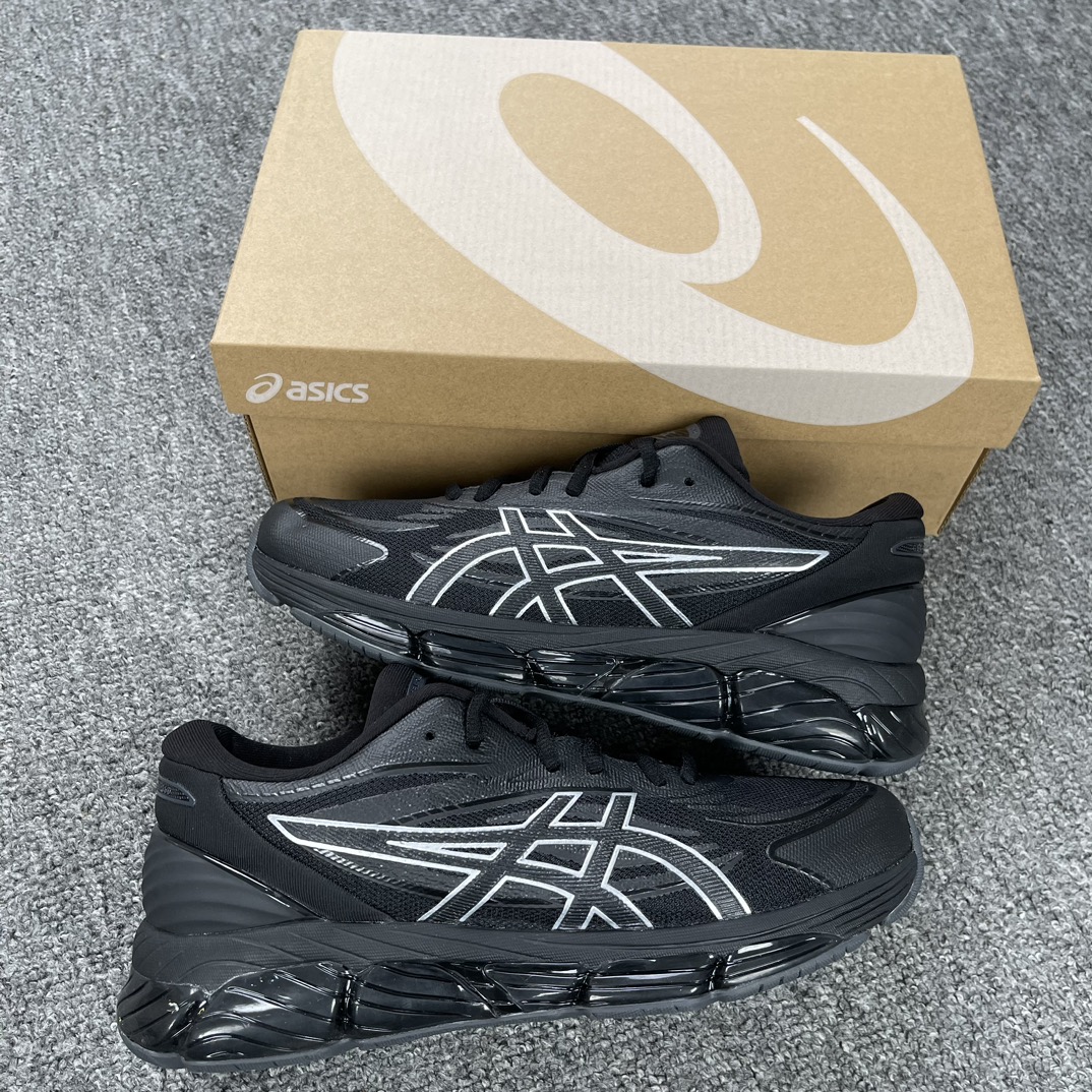 版本亚瑟士Asics-Gel-Quantum360-8代网面舒适日常网布耐磨低帮休闲跑步鞋男款-黑色货号