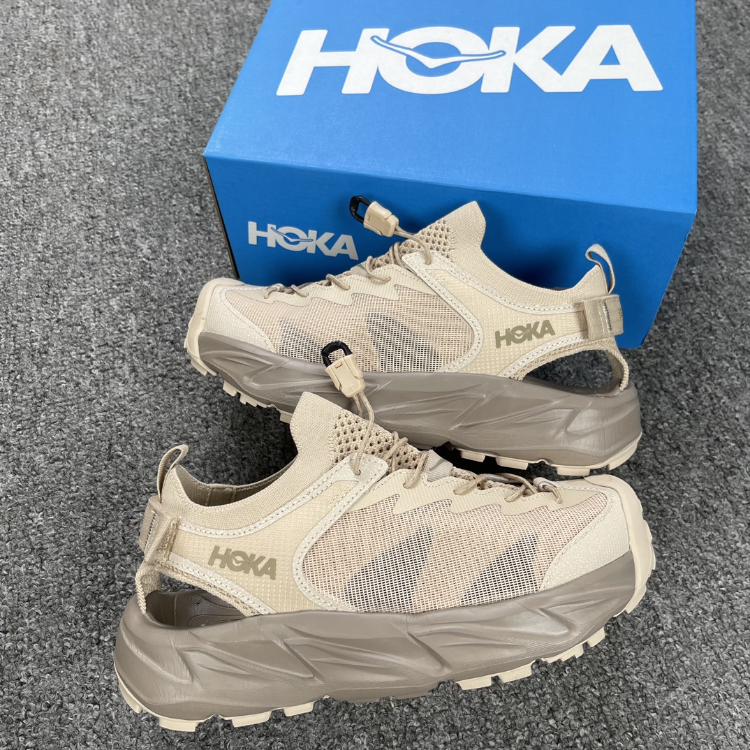 HOKAONEHopara2霍帕拉沙滩凉鞋米色货号1147650-SSDD市场外贸工厂一比一出品此次Ho