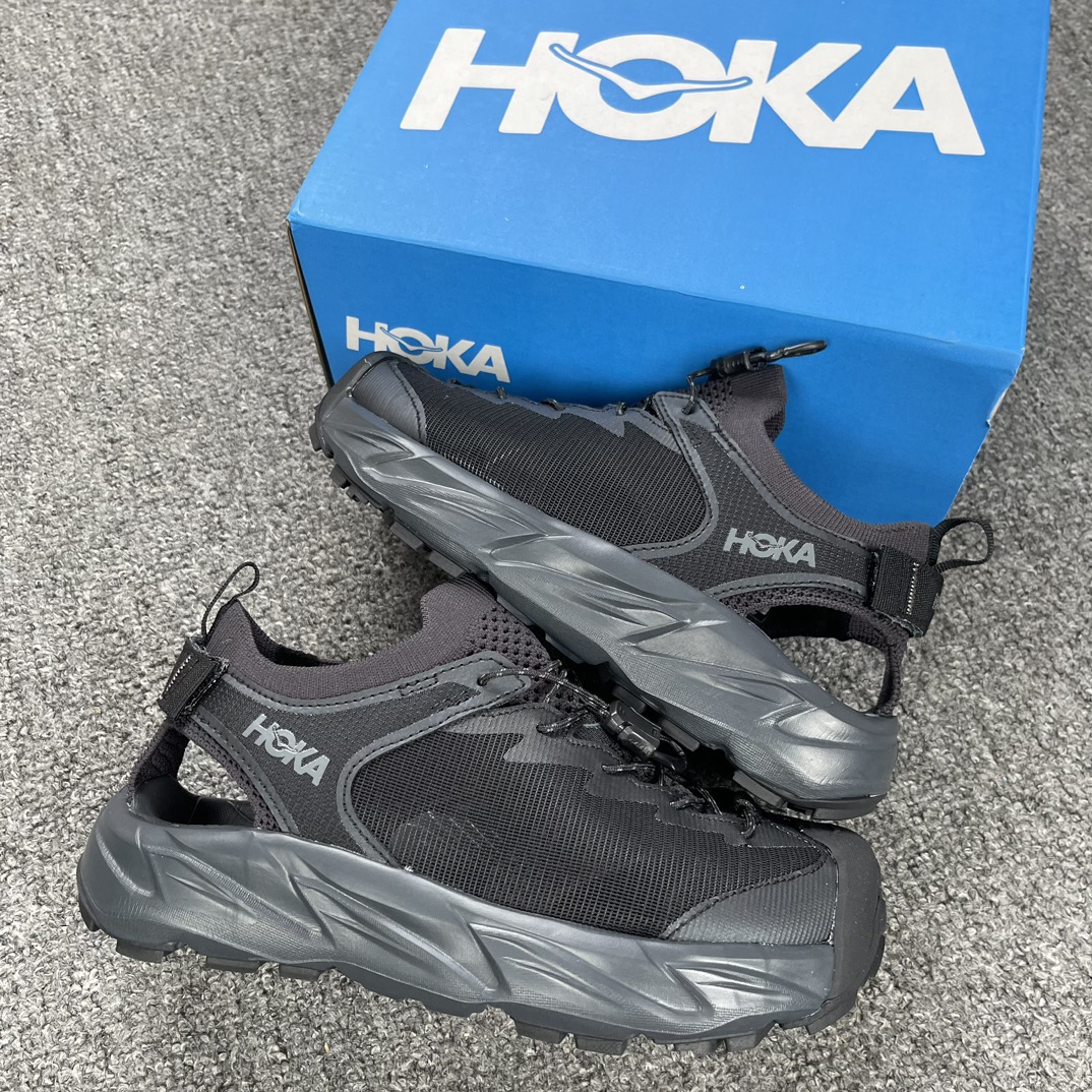 HOKAONEHopara2霍帕拉沙滩凉鞋黑色货号1147650-BBLC市场外贸工厂一比一出品此次Ho