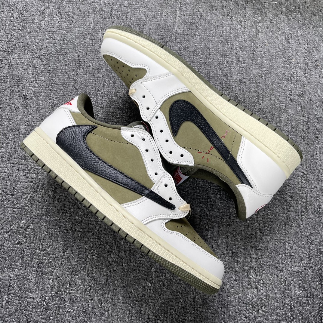 AJ1Low军绿尺码:35.5-47.5纯原版出品-TravisScottxAirJordanAJ1Lo