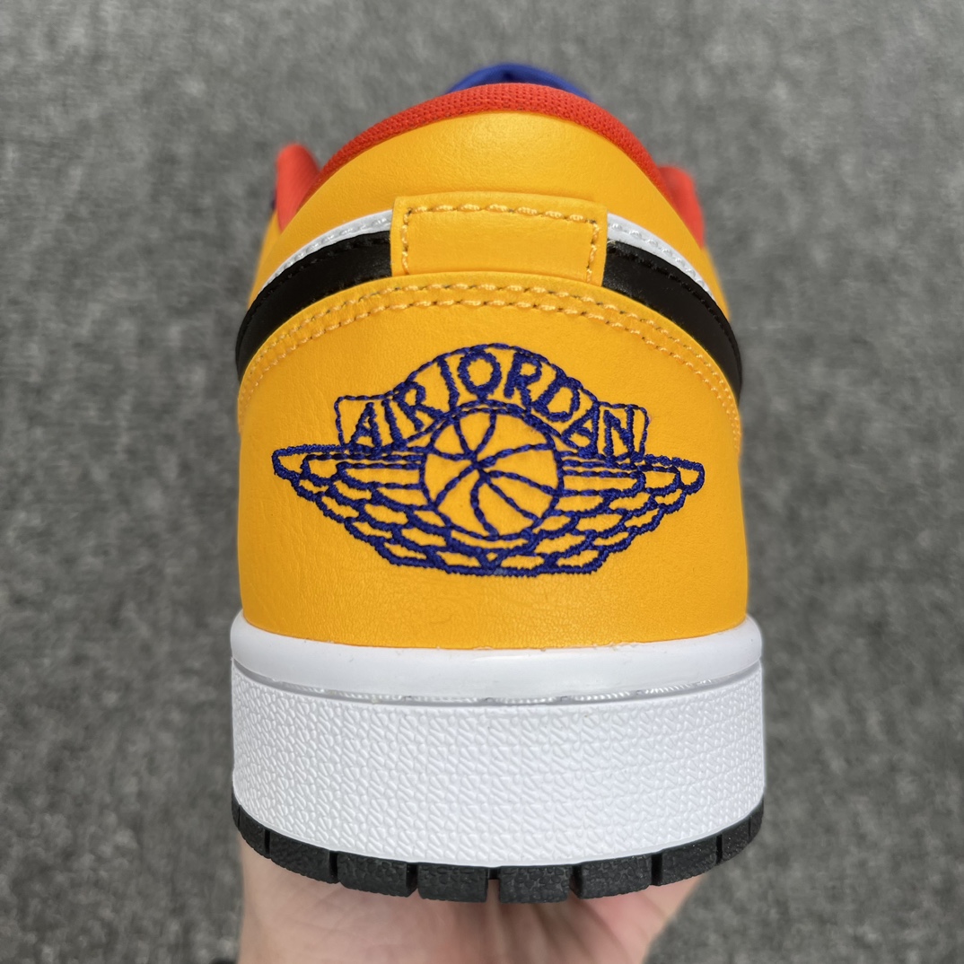 版本AirJordan1Low蓝黄色货号553558-123全系列市场第一梯队的品质巅峰顶级过验的品质打