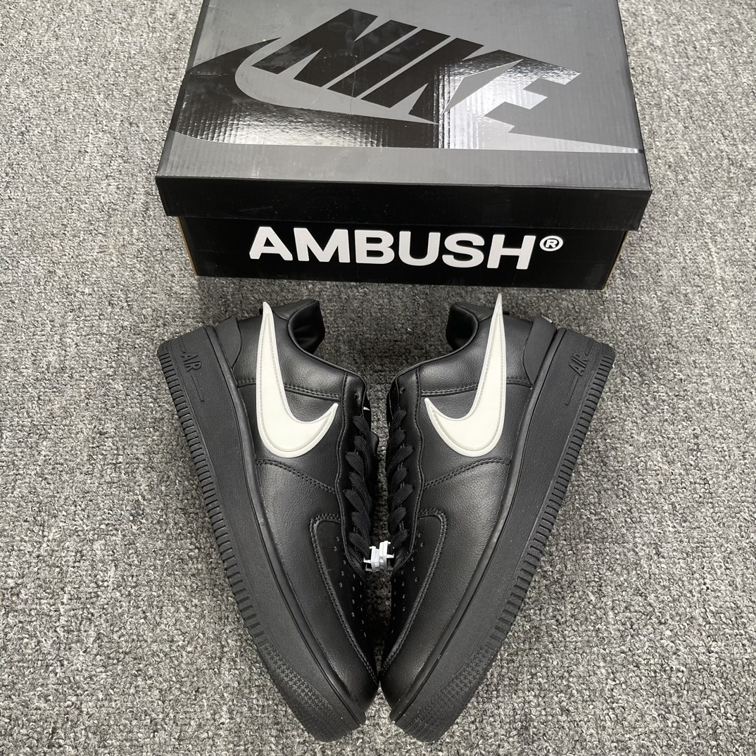 福利原厂320AMBUSHxNikeAirForce1黑色平台提供单顶级性价比头拼免修36/45工厂血亏