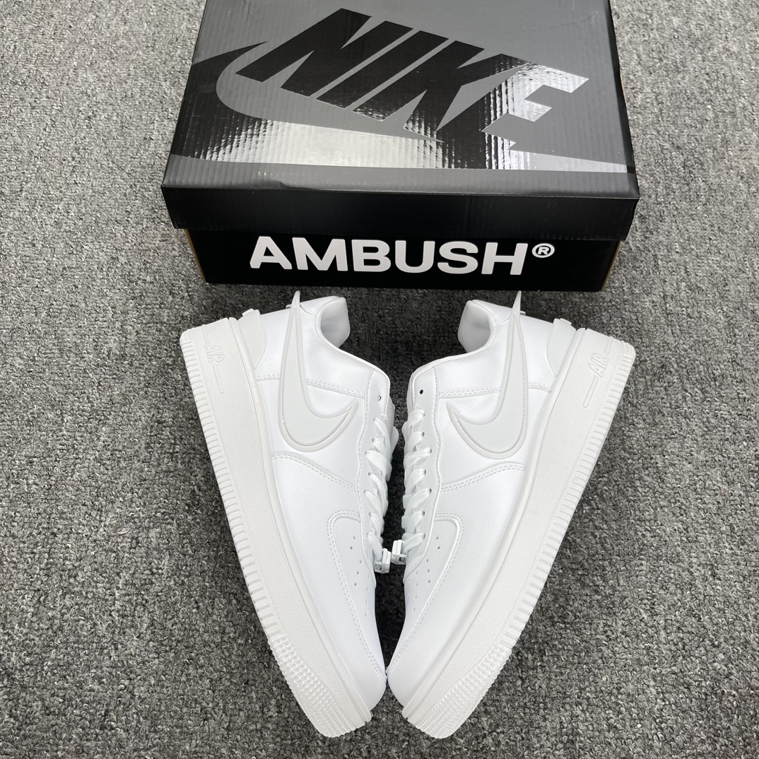 福利原厂320AMBUSHxNikeAirForce1纯白平台提供单顶级性价比头拼免修36/45工厂血亏