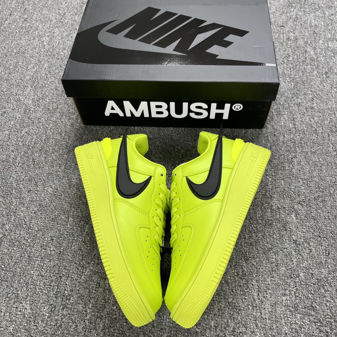 福利原厂320AMBUSHxNikeAirForce1荧光绿平台提供单顶级性价比头拼免修36/45工厂血