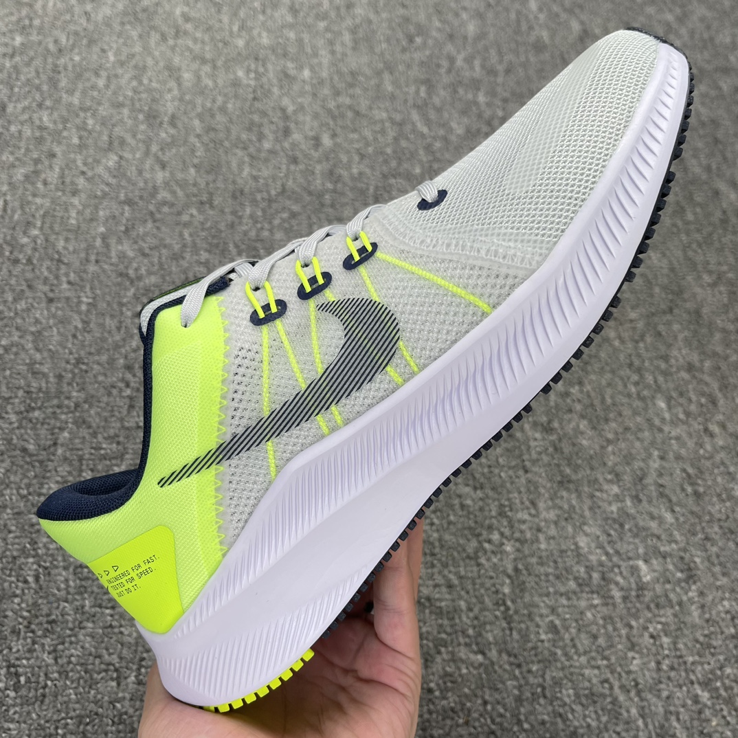 福利特价新增五色天猫原装#品相自观NikeQust4Qust5缓震休闲跑鞋灰绿DA1105-0...54