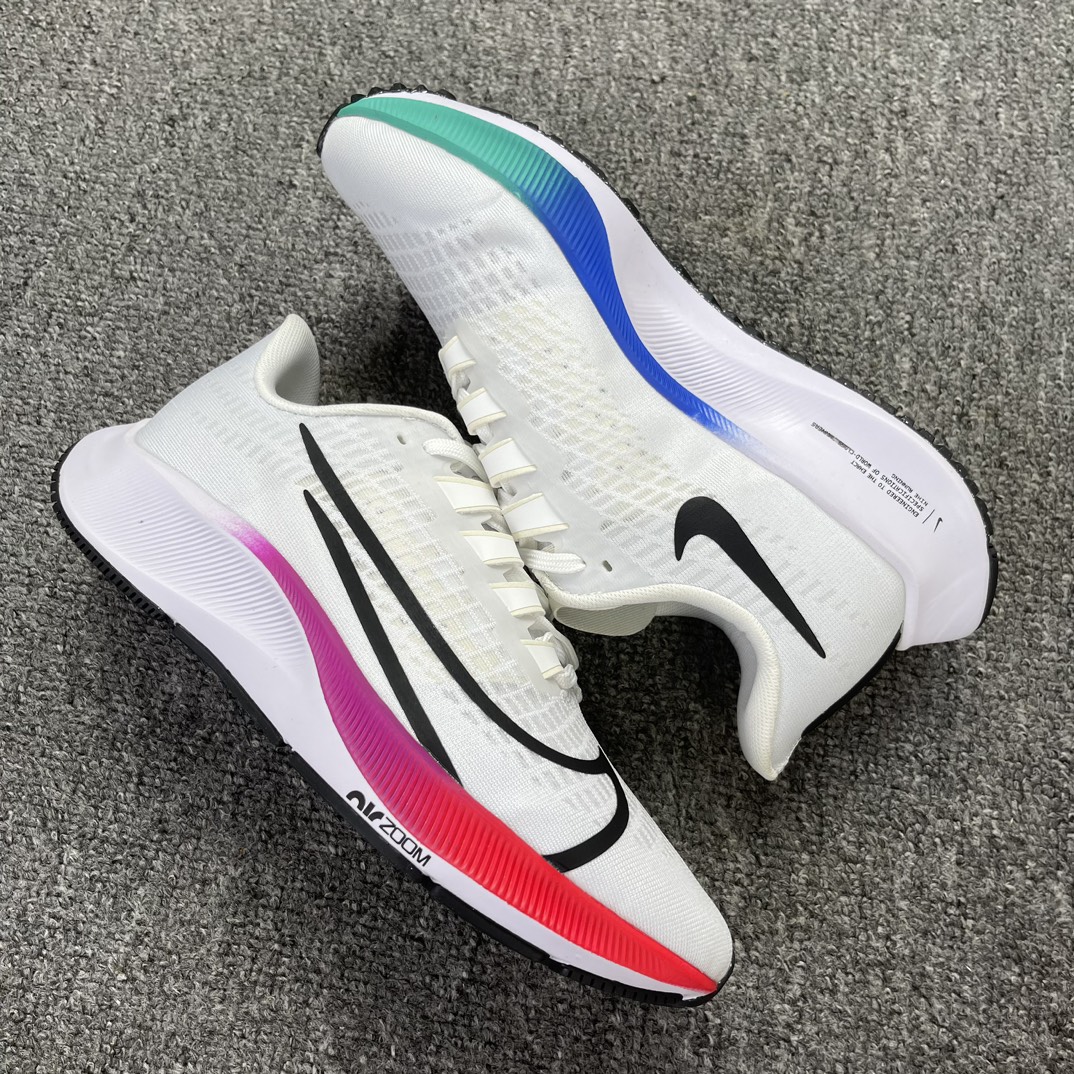 福利特价增加五色天猫原装#品相自观NikePegasus登月37代彩虹配色BQ9646-.....545