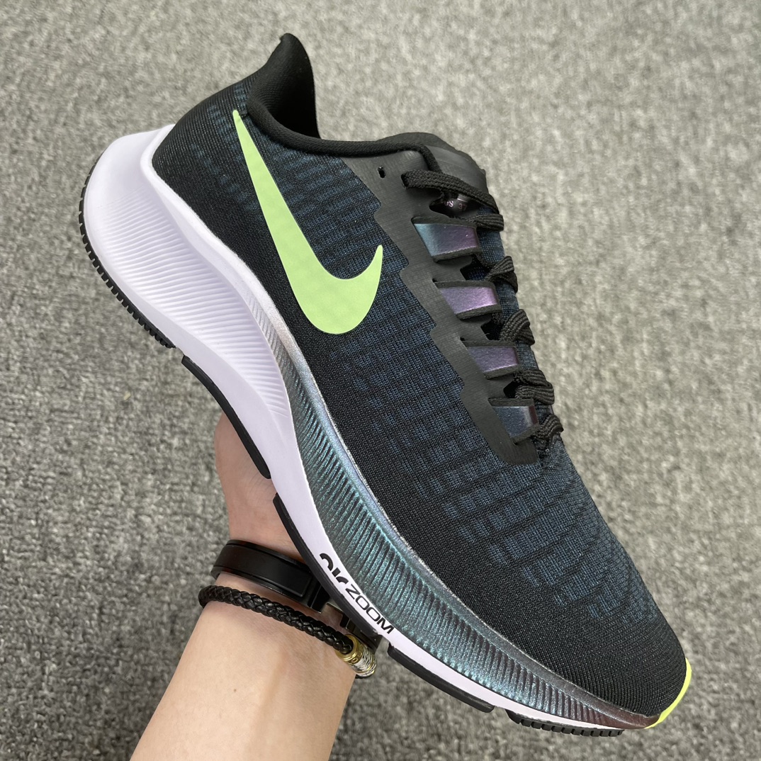 福利特价增加五色天猫原装#品相自观NikePegasus登月37代黑绿配色BQ9646-.....545