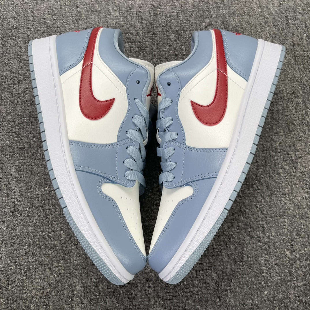 版本AirJordan1Low蓝白色货号DC0774-164市场第一梯队的品质巅峰顶级过验的品质打破市场