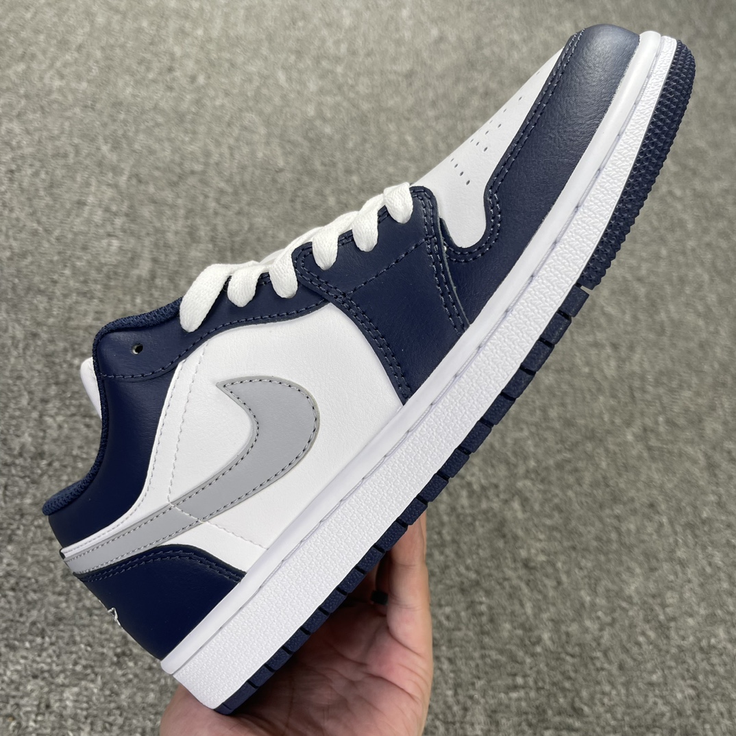 版本AirJordan1Low灰蓝色货号553558-141市场第一梯队的品质巅峰顶级过验的品质打破市场