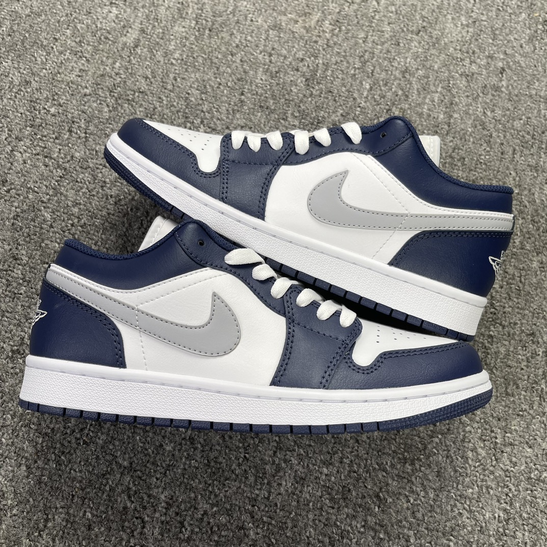 版本AirJordan1Low灰蓝色货号553558-141市场第一梯队的品质巅峰顶级过验的品质打破市场