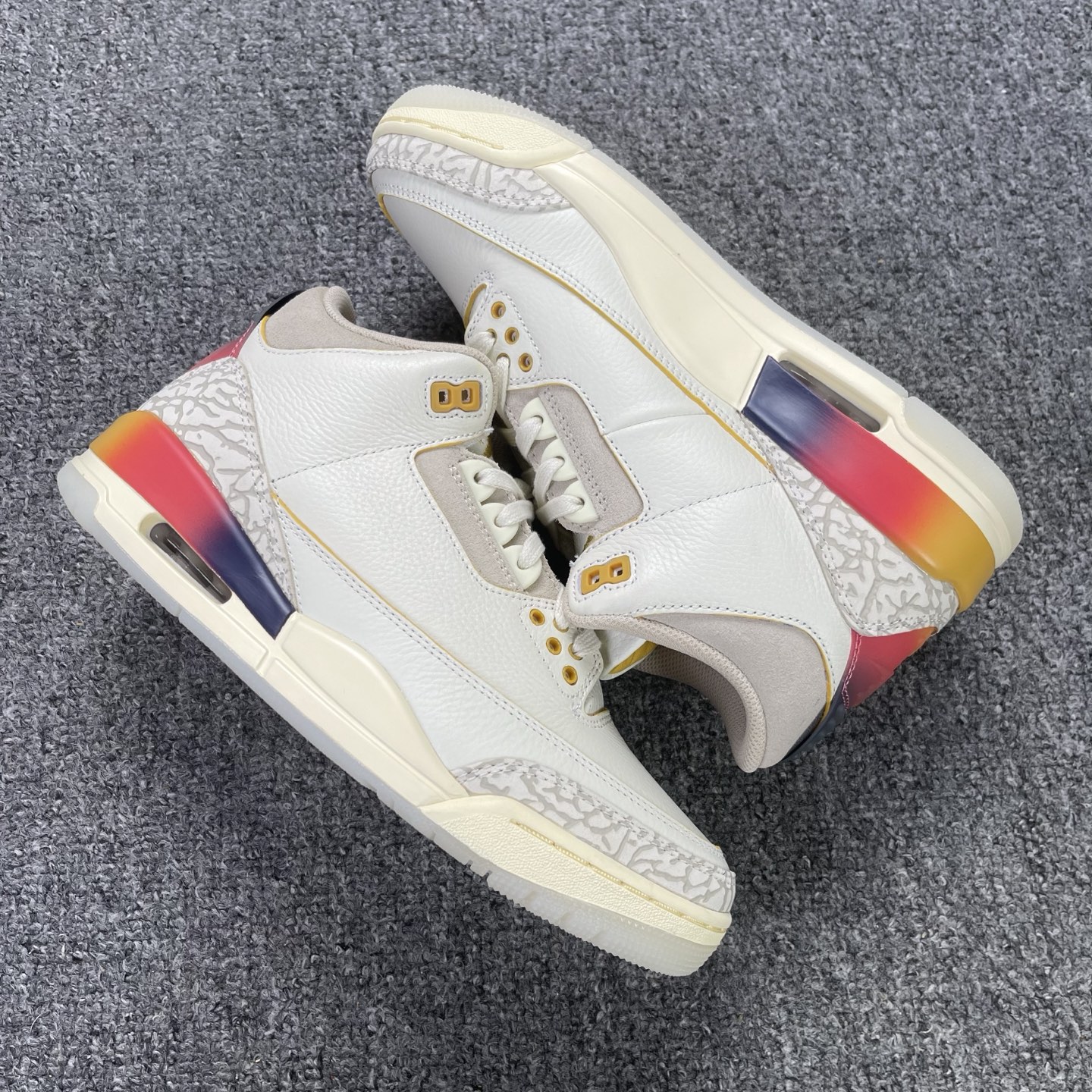   外贸渠道🔻大厂顶级品质福利 Air Jordan 3 彩虹 超级碗 实拍  市场一线的品质 原皮 原