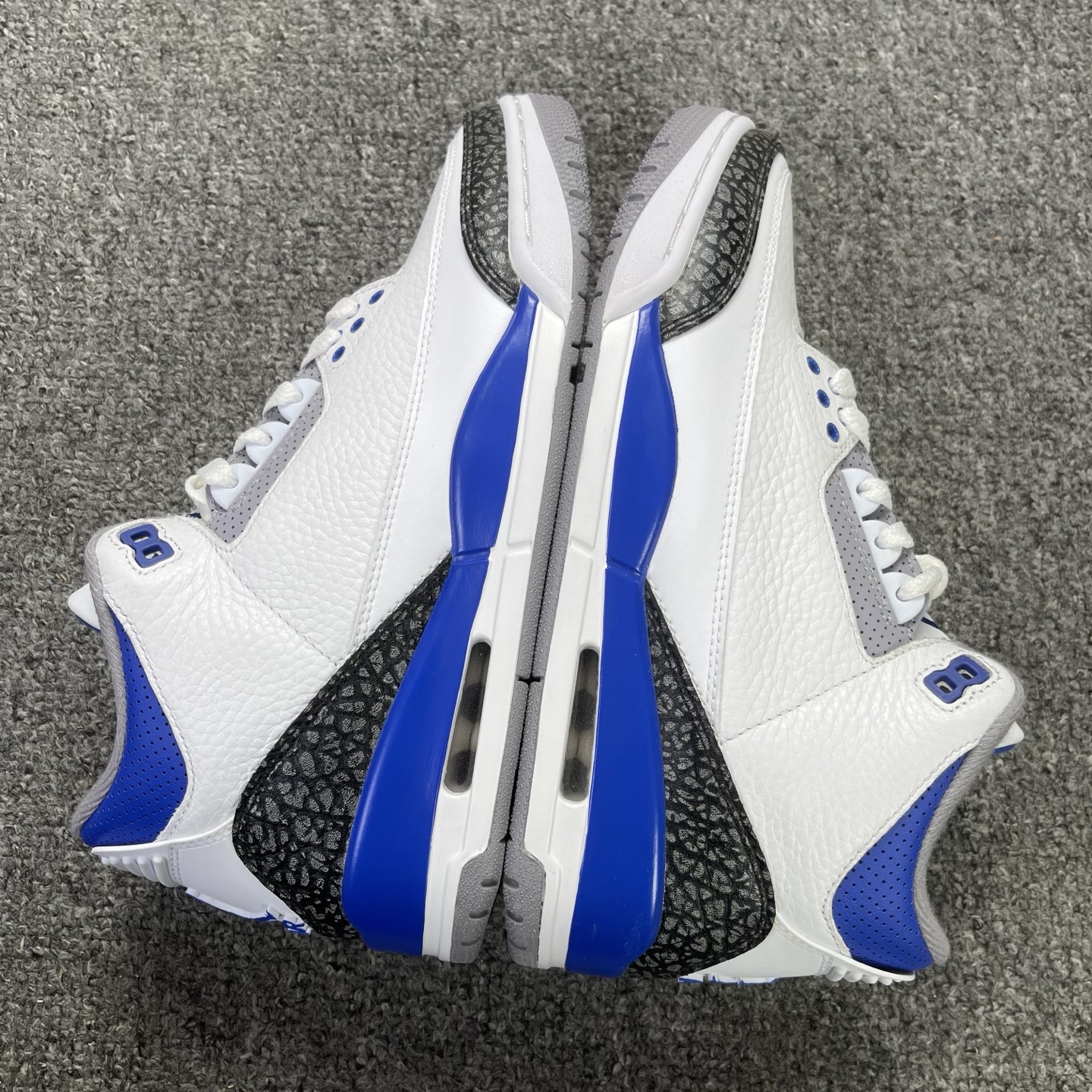   外贸渠道🔻大厂顶级品质福利 Air Jordan 3 黑蓝 实拍  市场一线的品质 原皮 原鞋 开发
