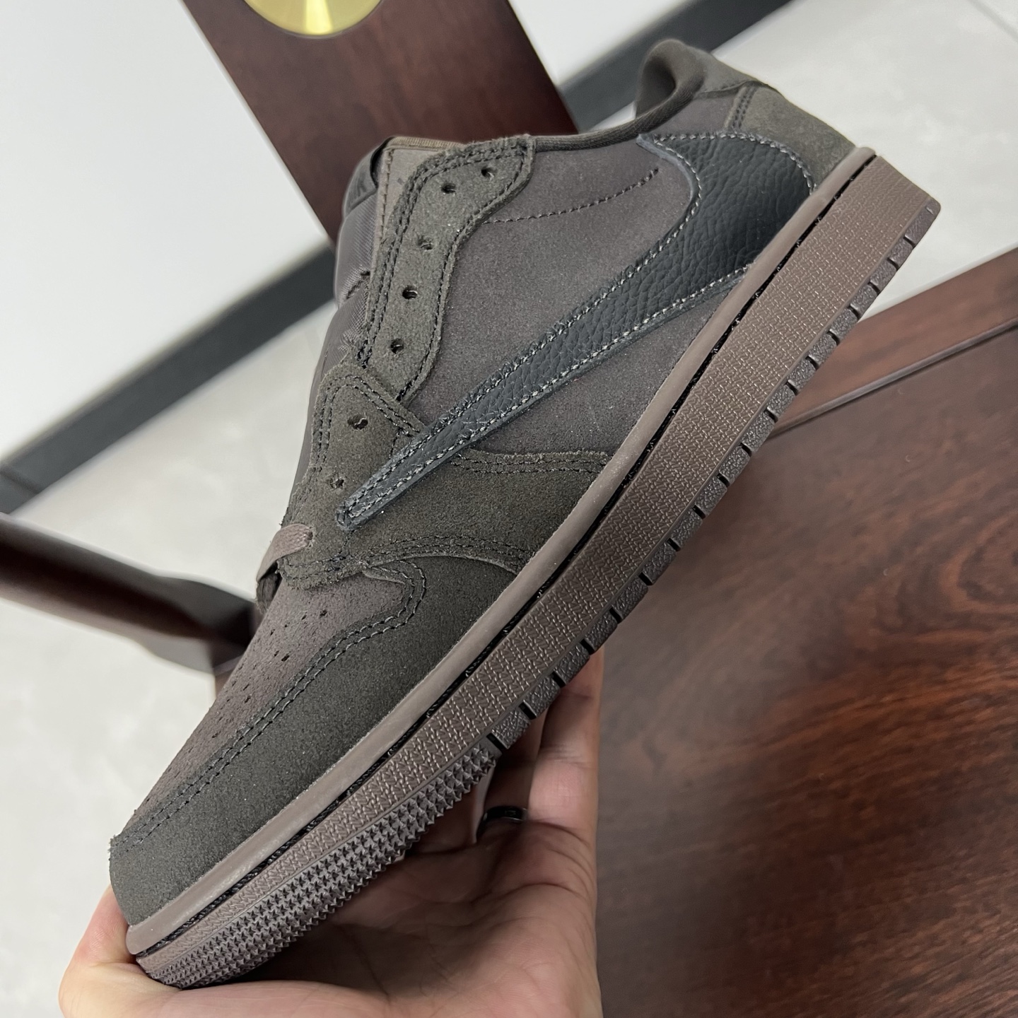 
老清远版本🔻强势归来 Travis Scott x Air Jordan 1 Low 倒钩低帮9.0 