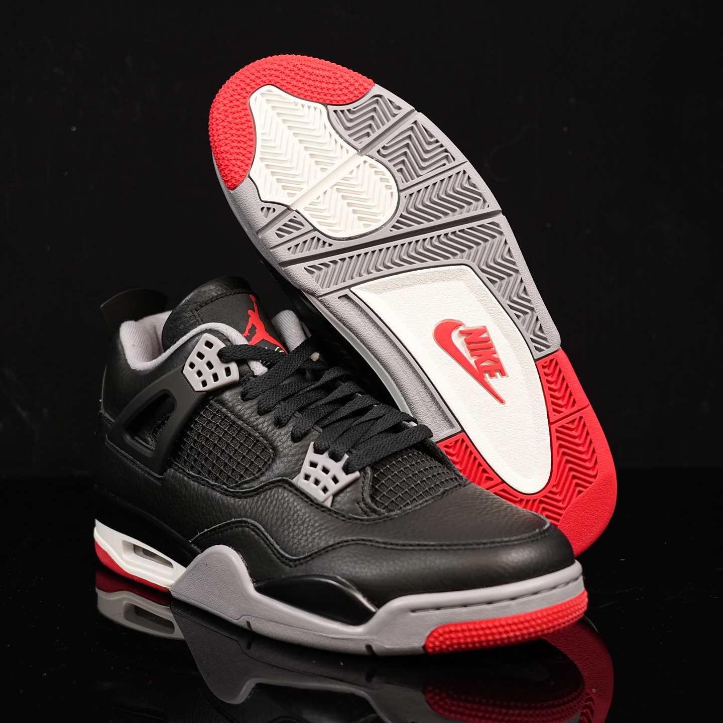 Y3 顶级福利🔻特价 Air Jordan 4 黑红皮面配色实拍图🔻工厂回馈客户 一些不补配色全部清仓甩