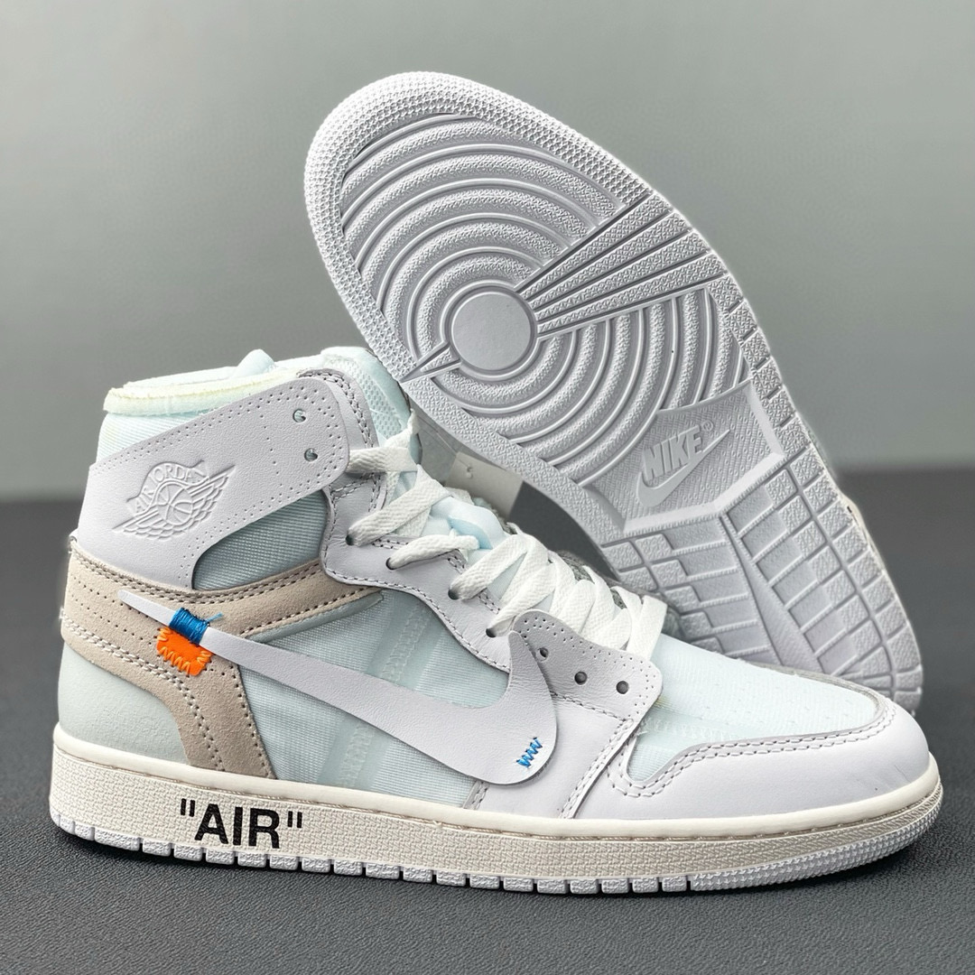 重磅福利🔻#Owf 版本💯Air Jordan 1 ow 纯白配色 实拍 老牌外贸大厂 全部顶级品质 真