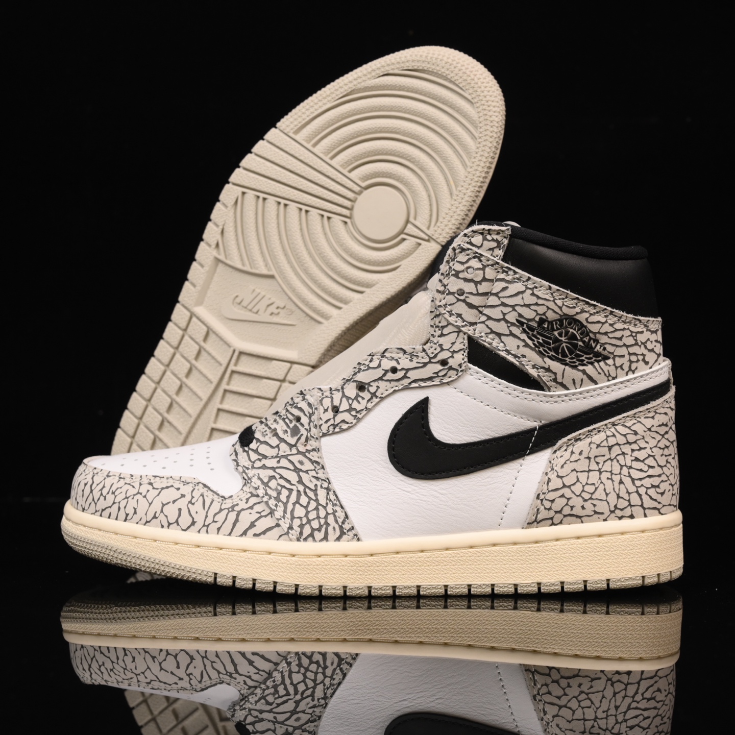 📢版本福利🔻特价 再一次大降价 最后倔强 Air Jordan 1 白灰树纹🔻实拍图 很多市场仅有的款式