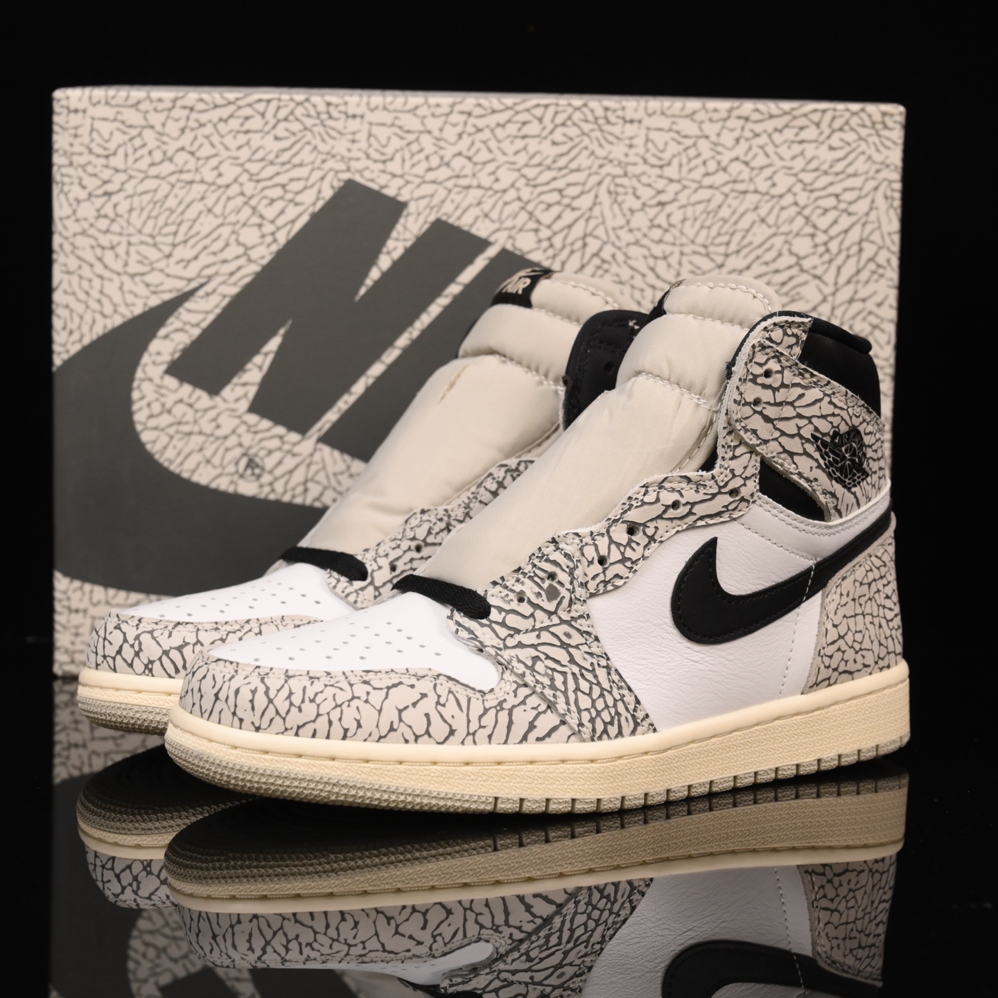 📢版本福利🔻特价 再一次大降价 最后倔强 Air Jordan 1 白灰树纹🔻实拍图 很多市场仅有的款式