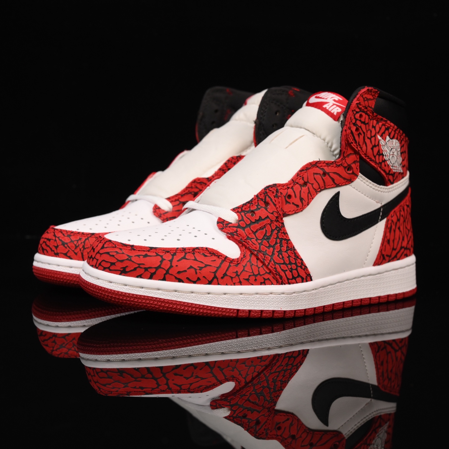 📢版本福利🔻特价 再一次大降价 最后倔强 Air Jordan 1 白红树纹🔻实拍图 很多市场仅有的款式