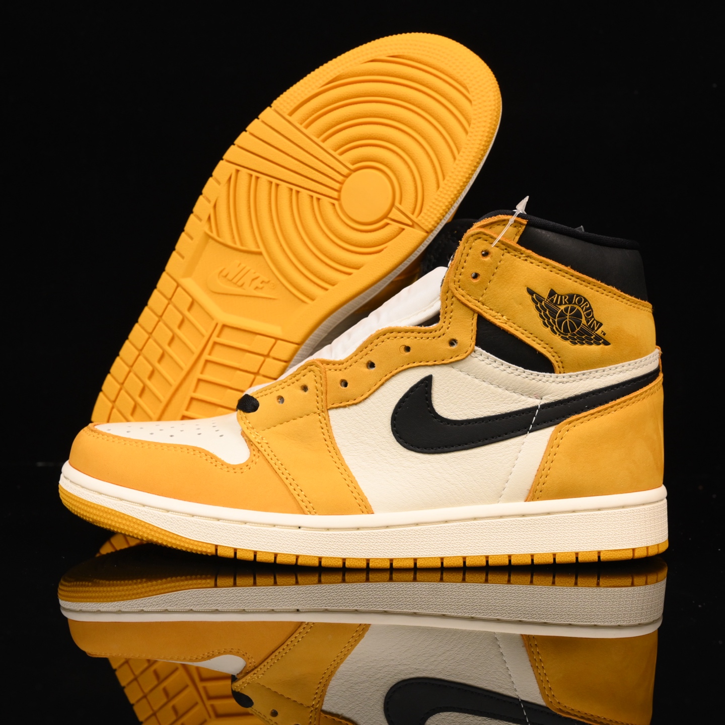 📢版本福利🔻特价 再一次大降价 最后倔强 Air Jordan 1 黄色🔻实拍图 很多市场仅有的款式卖了
