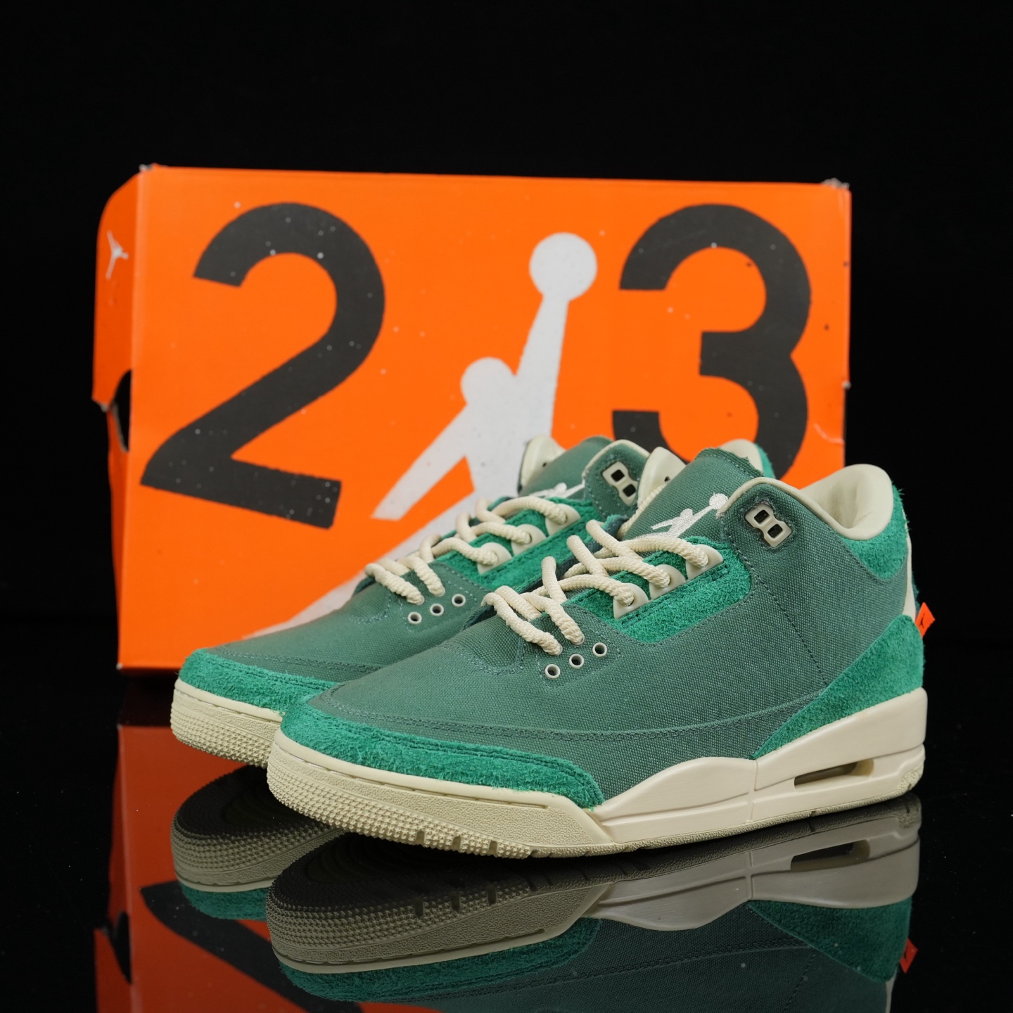 福利 乔3配色 🔺Jordan 3 OG WMNS 绿色原厂皮料 原冲刀 原厂描漆工艺打造原厂刺绣 原厂