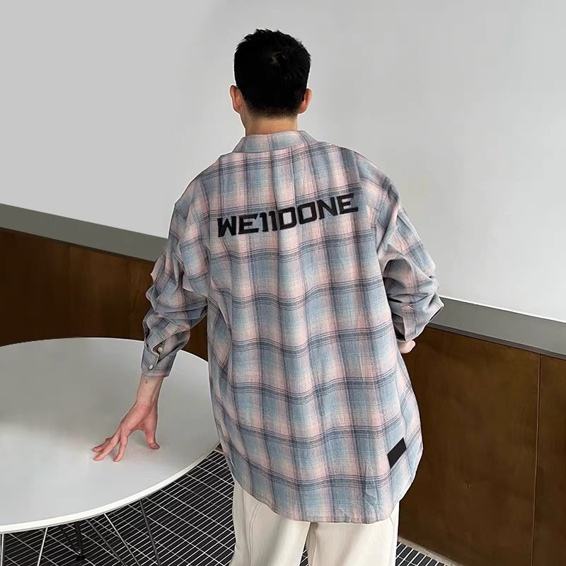 3Y 240# WE11DONE TRACK coloured box long sleeve shirt color: Colour Size: S-L - 图片 3