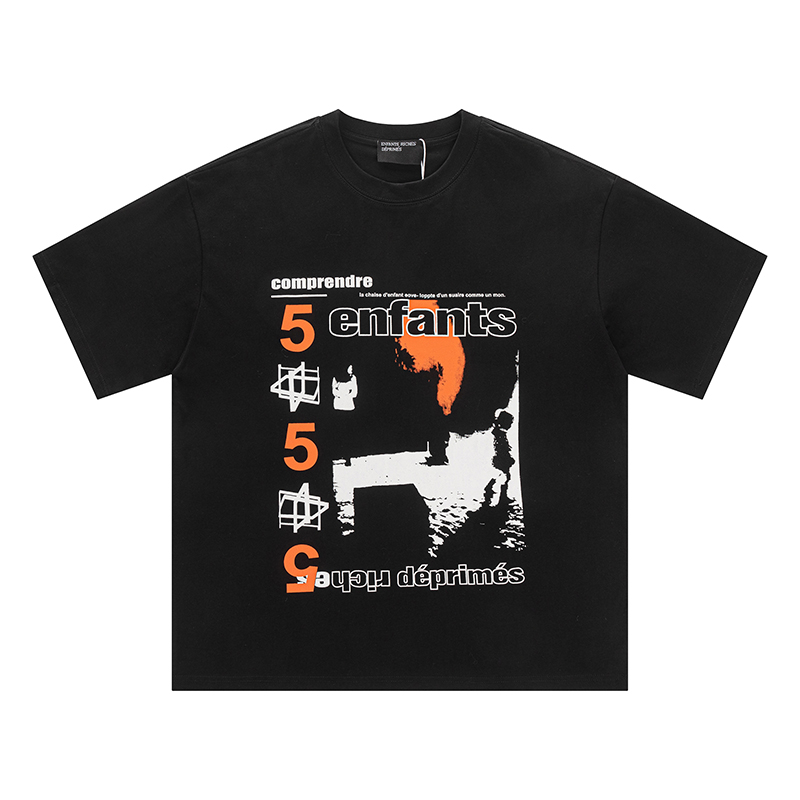 8018#ERD忧郁的富二代
P57
size：S M L XL 定制面料：26支精棉双纱面料，280克超高克重面料，手感无敌，质感超赞，100%纯棉 . 颜色 黑色

​