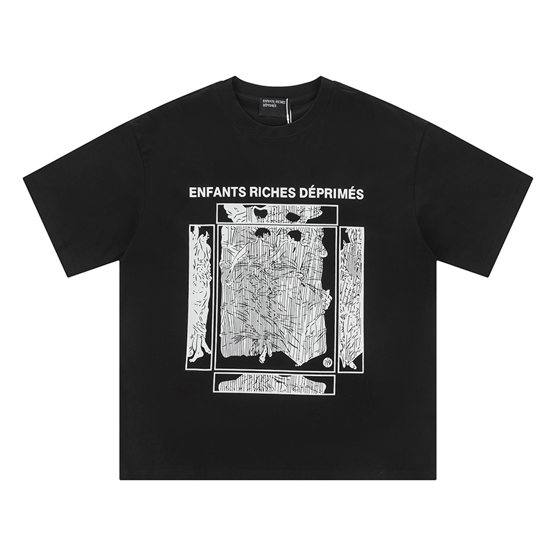 8025#ERD忧郁的富二代
P57
size：S M L XL 定制面料：26支精棉双纱面料，280克超高克重面料，手感无敌，质感超赞，100%纯棉 . 颜色 黑色

​