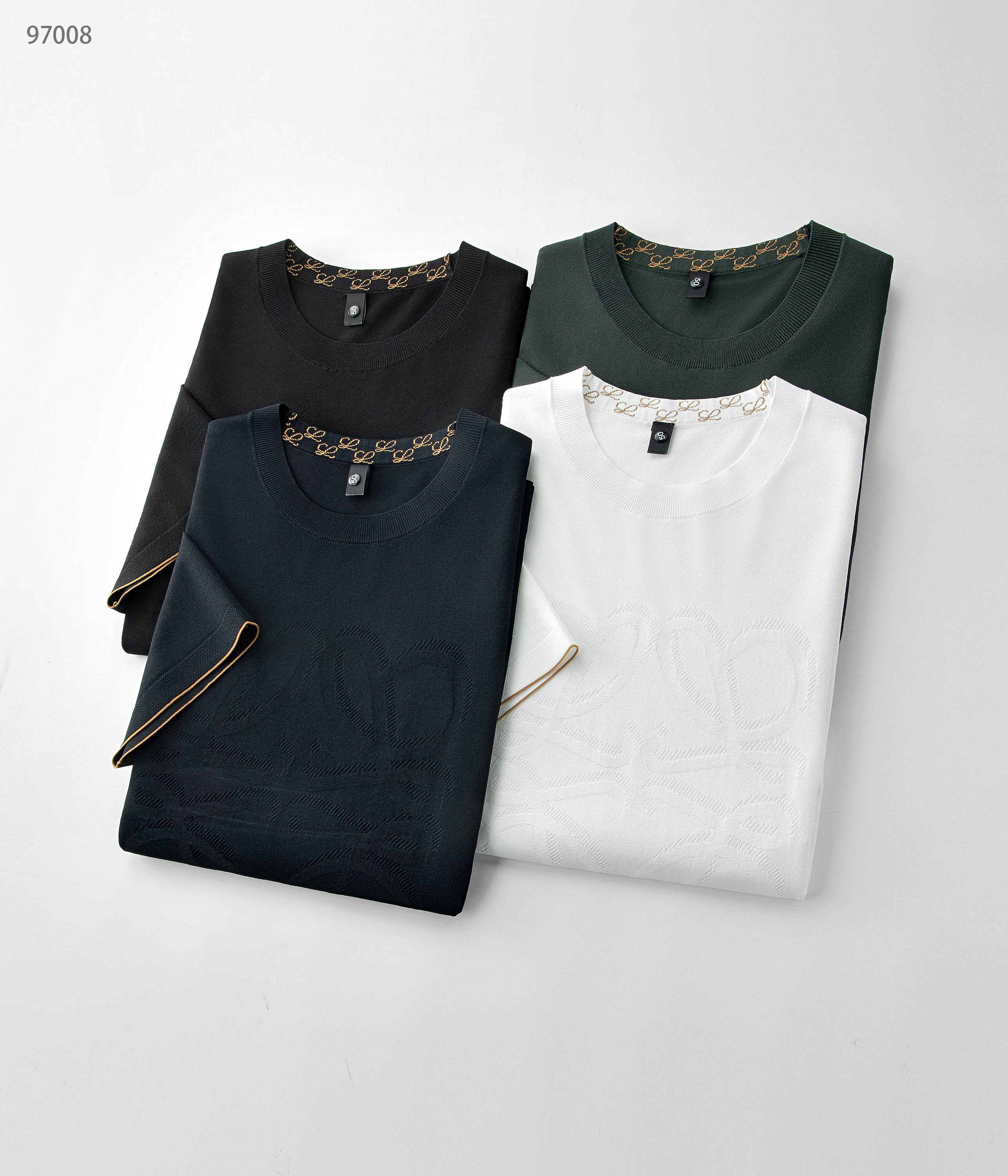 NO:161762,25 spring and summer new product, mulberry silk series 97008, color black, white, Tibetan orchid, military green, size 48-58, this product uses a fine blend of (mulberry silk) and (Laiser) double-quality silk material. Mulberry silk is a natural fiber that combines light, soft and thin in nature. It effectively regulates the temperature and humidity balance of the skin surface. It is known as the second skin of mankind. The combination with Laiser makes it comfortable, skin-friendly, breathable and soft, making it more classy and textured. The round neck business model, with a fashionable classic rib collar design, makes its collar ring not easy to deform after wearing for a long time, and is business casual. The round neck design can be worn alone in summer and can be worn in spring, showing the business and leisure style. The concave and convex Iogo design on the front chest is both luxurious and beautiful and elegant. The contrasting color of the inner collar ring is the finishing touch, a must-have item for spring and summer business and leisure!  ,alexander wang1986090925春夏新品,桑蚕丝系列97008,颜色黑色,白色,藏兰,军绿,尺码48-58, 本品采用（桑蚕丝）与（莱赛尔）双优丝线材质精细混纺结合而成的面料,桑蚕丝是是自然界集合轻、柔、细为一体的天然纤维,有效的调节皮肤表面的温湿度平衡,被誉为人类的第二皮肤,与莱赛尔的结合使其穿着舒适亲肤透气柔软,使其更上档次有质感. 圆领商务款,加入时尚精典罗纹领设计,使其领圈久穿不易变形,商务休闲,圆领设计既可夏季单穿又可春季内搭,尽显商务休闲风范,前胸凹凸Iogo设计,既奢华美观又大气精致,内领圈撞色此乃点睛之笔,春夏商务休闲必备单品！,,alexander wang,Men's clothing