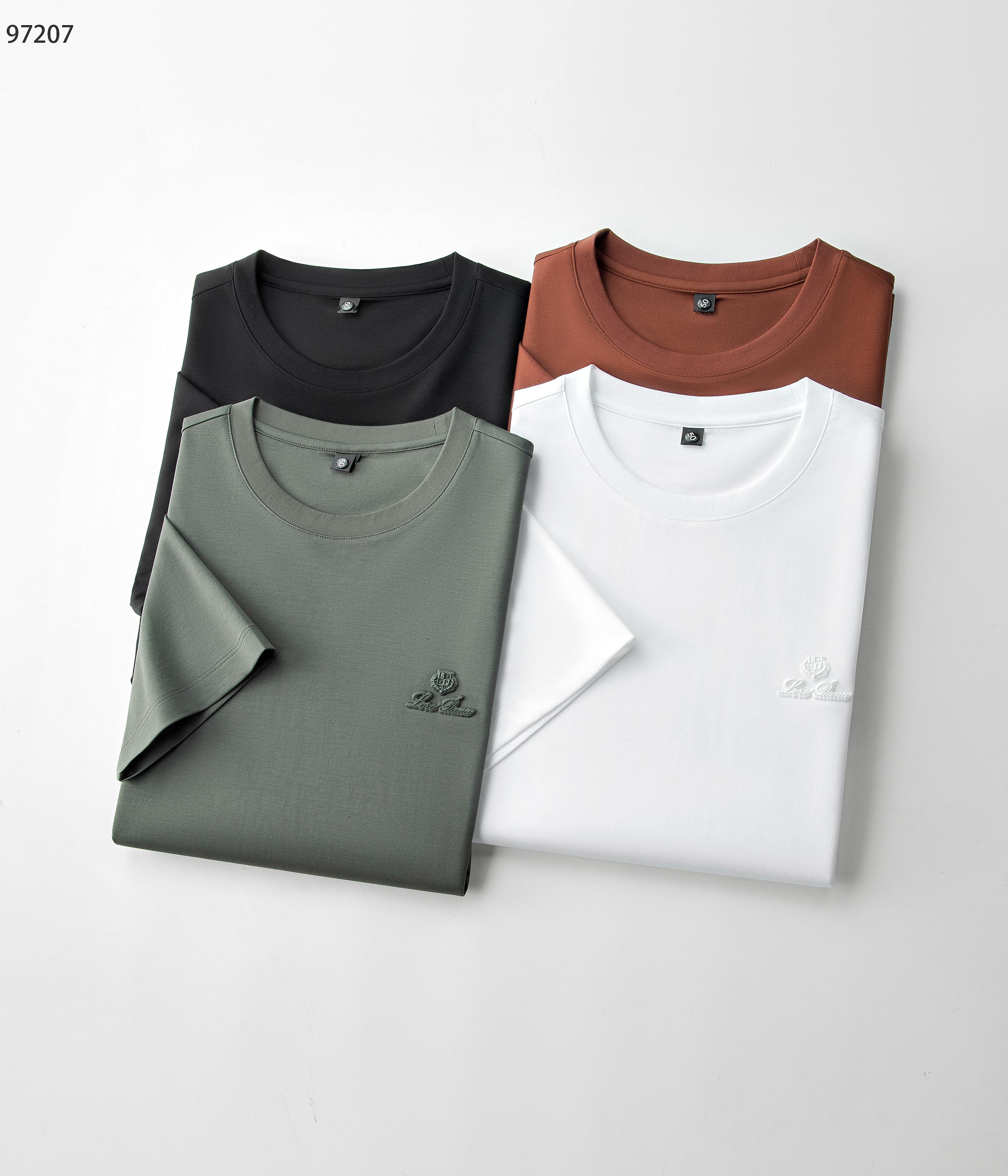 NO:136913,The new L spring and summer products are released, Modal ice-sensing cotton series 97207, color black, white, burgundy, green, size 48-58 This product uses a fine blend of (modal) and (long velvet cotton) double-quality fine material, and the product has various characteristics of modal and is the first choice for close-fitting fabrics. It combines light, soft and thin silk soft fibers to effectively adjust the wet temperature balance on the skin surface and make it comfortable to wear. The plain weaving weave makes it more breathable and heat-expressing in summer. Moreover, this fabric is very textured and has a high-end taste in foreign trade.  The round neck business model is equipped with a fashionable classic rib collar design, making the collar ring difficult to deform after wearing for a long time. It can be worn alone in summer and inside in spring, showing the style of business and leisure. The exquisite three-dimensional concave and concave logo and inner neckline design are more luxurious and atmospheric and casual. It is essential items for attending various formal occasions, business event banquets, and business office spaces.,,alexander wang19860909L春夏新品发布,莫代尔冰感棉系列97207,颜色黑色,白色,酒红色,绿色,尺码48-58 本品采用（莫代尔）与（长绒棉）双优材质精密混纺平纹织法结合而成面料,产品具有莫代尔各种特性,是贴身面料的首选,集合轻、柔、细为一体的丝柔纤维,有效的调节皮肤表面的湿温度平衡,穿着舒适,平纹织法使其在夏季更透气排热,而且此面料非常有质感,实足外贸味道上档次. 圆领商务款,加入时尚精典罗纹领设计,使其领圈久穿不易变形,商务休闲,既可夏季单穿又可春季内搭,尽显商务休闲风范,前胸精致至极的立体凹凸logo与内领口设计更奢华大气,更休闲,出席各种正式场合、商务活动宴请、商务办公场所必备单品.,,alexander wang,Men's clothing