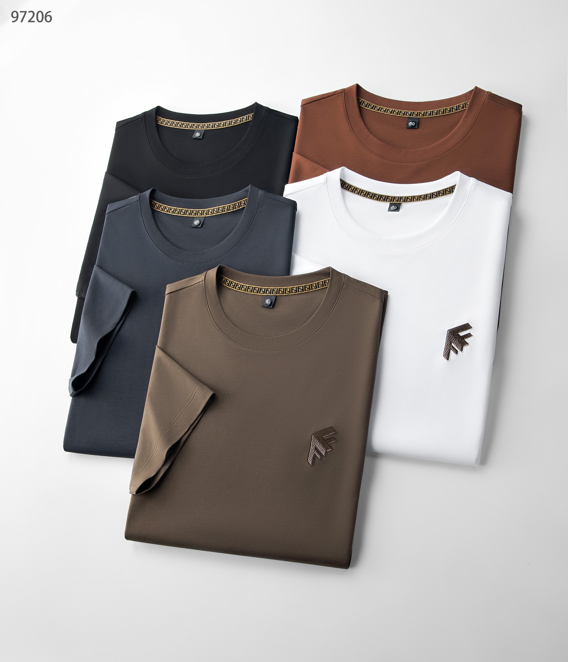 NO:161771,New products for spring and summer 25 are released, Modal ice-sensing cotton series 97206, color black, white, brown, brown, gray, size 48-58 This product uses a fine blend of (Modal) and (long velvet cotton) double-quality materials to form a fabric. The product has various characteristics of modal and is the first choice for close-fitting fabrics. It combines light, soft and thin silk soft fibers to effectively adjust the wet temperature balance on the skin surface and is comfortable to wear. The plain weaving weave makes it more breathable and heat-expressing in summer. Moreover, this fabric is very textured and has a high-end taste in foreign trade.  The round neck business model is equipped with a fashionable classic rib collar design, making the collar ring difficult to deform after wearing for a long time. It can be worn alone in summer and inside in spring, showing the style of business and leisure. The exquisite three-dimensional concave and concave logo and inner neckline design are more luxurious and atmospheric and casual. It is essential items for attending various formal occasions, business event banquets, and business office spaces.,,alexander wang1986090925春夏新品发布,莫代尔冰感棉系列97206,颜色黑色,白色,褐红色,咖色,灰色,尺码48-58 本品采用（莫代尔）与（长绒棉）双优材质精密混纺平纹织法结合而成面料,产品具有莫代尔各种特性,是贴身面料的首选,集合轻、柔、细为一体的丝柔纤维,有效的调节皮肤表面的湿温度平衡,穿着舒适,平纹织法使其在夏季更透气排热,而且此面料非常有质感,实足外贸味道上档次. 圆领商务款,加入时尚精典罗纹领设计,使其领圈久穿不易变形,商务休闲,既可夏季单穿又可春季内搭,尽显商务休闲风范,前胸精致至极的立体凹凸logo与内领口设计更奢华大气,更休闲,出席各种正式场合、商务活动宴请、商务办公场所必备单品.,,alexander wang,Men's clothing