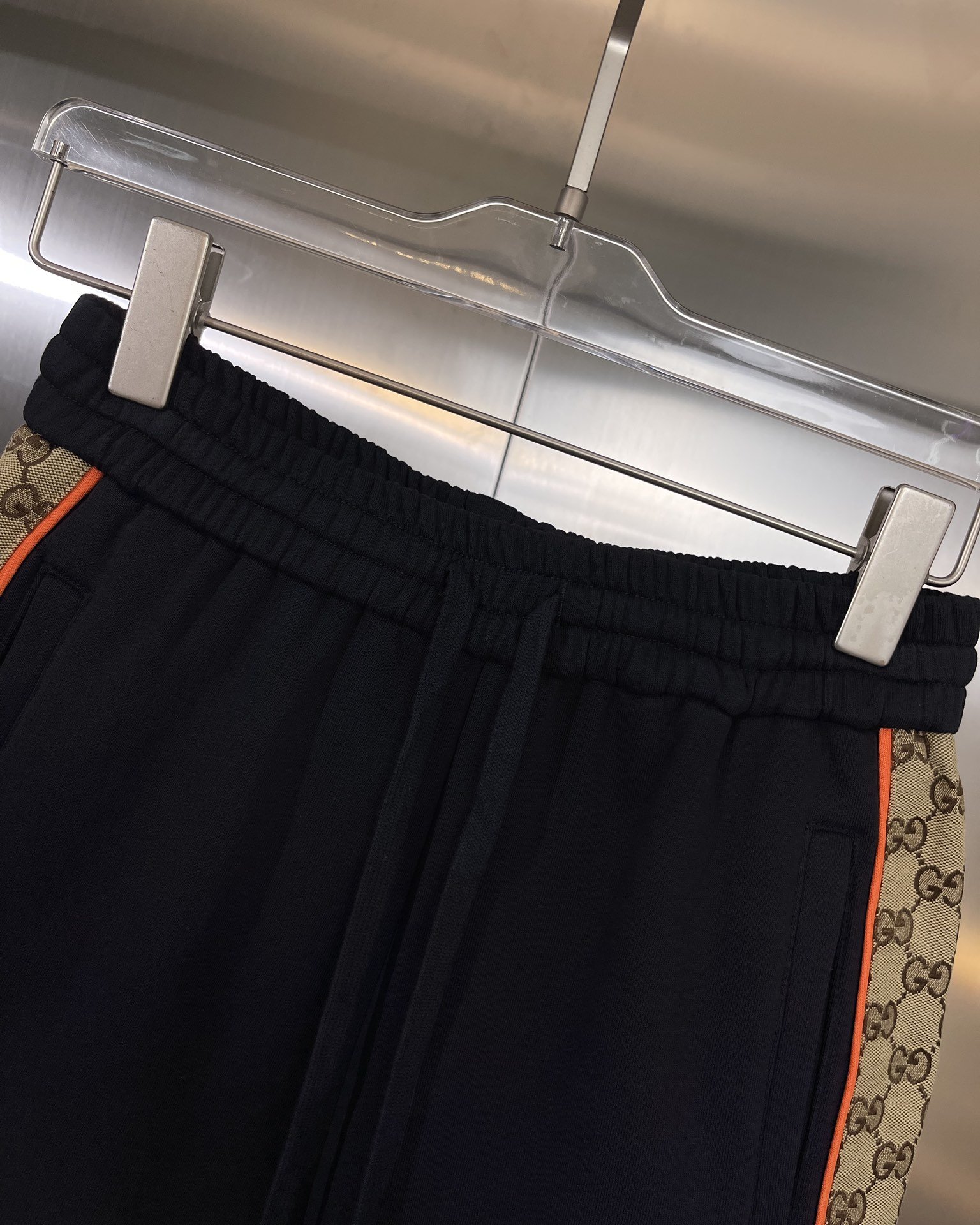 Gucci古奇款式男款GG针织棉慢跑短裤shortsSizeS-XL